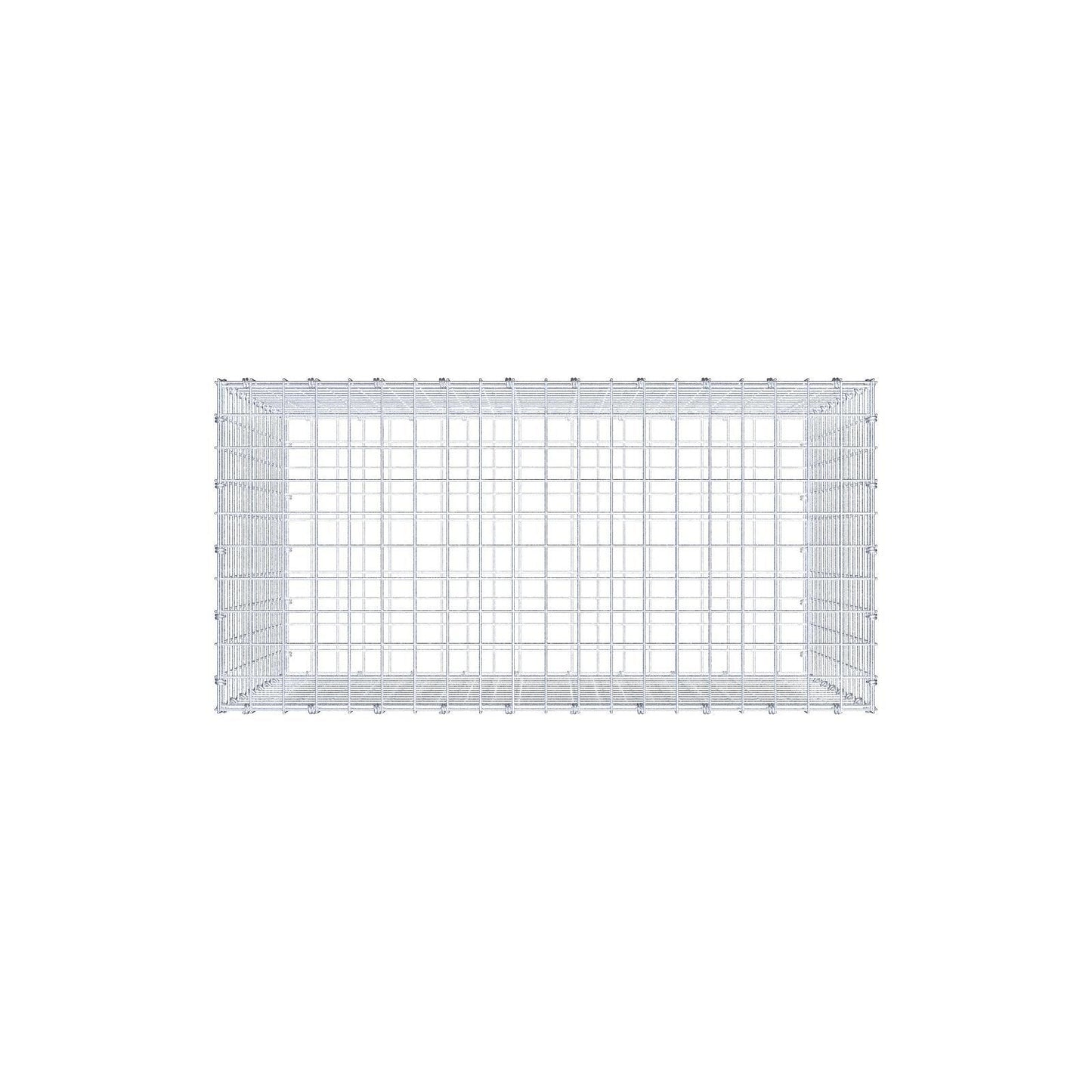 Gabion 100 cm x 80 cm x 50 cm (L x H x D), maskstorlek 5 x 5 cm, spiralring