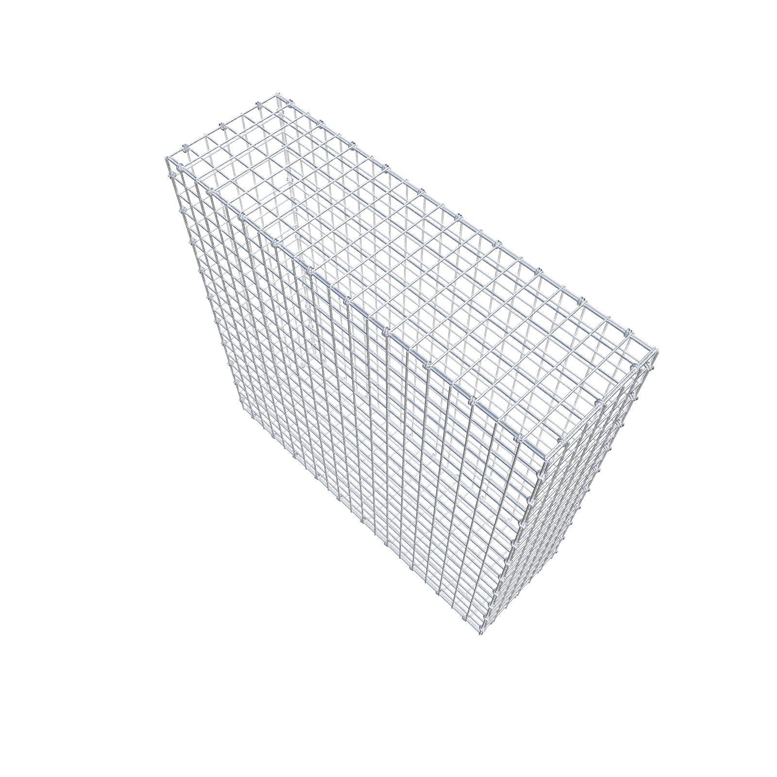 Gavión 100 cm x 100 cm x 30 cm (L x A x P), luz de malla 5 x 5 cm, anillo en espiral
