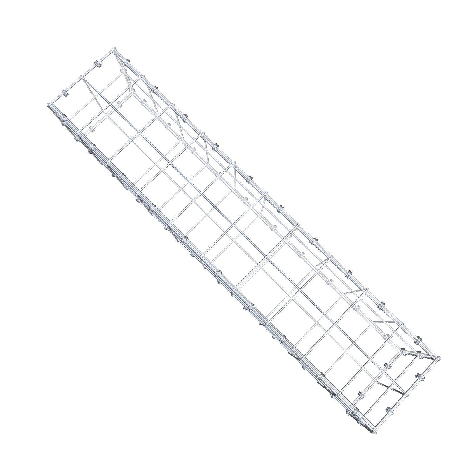 Gabion 100 cm x 20 cm x 20 cm (L x H x D), mesh size 10 x 10 cm, spiral ring