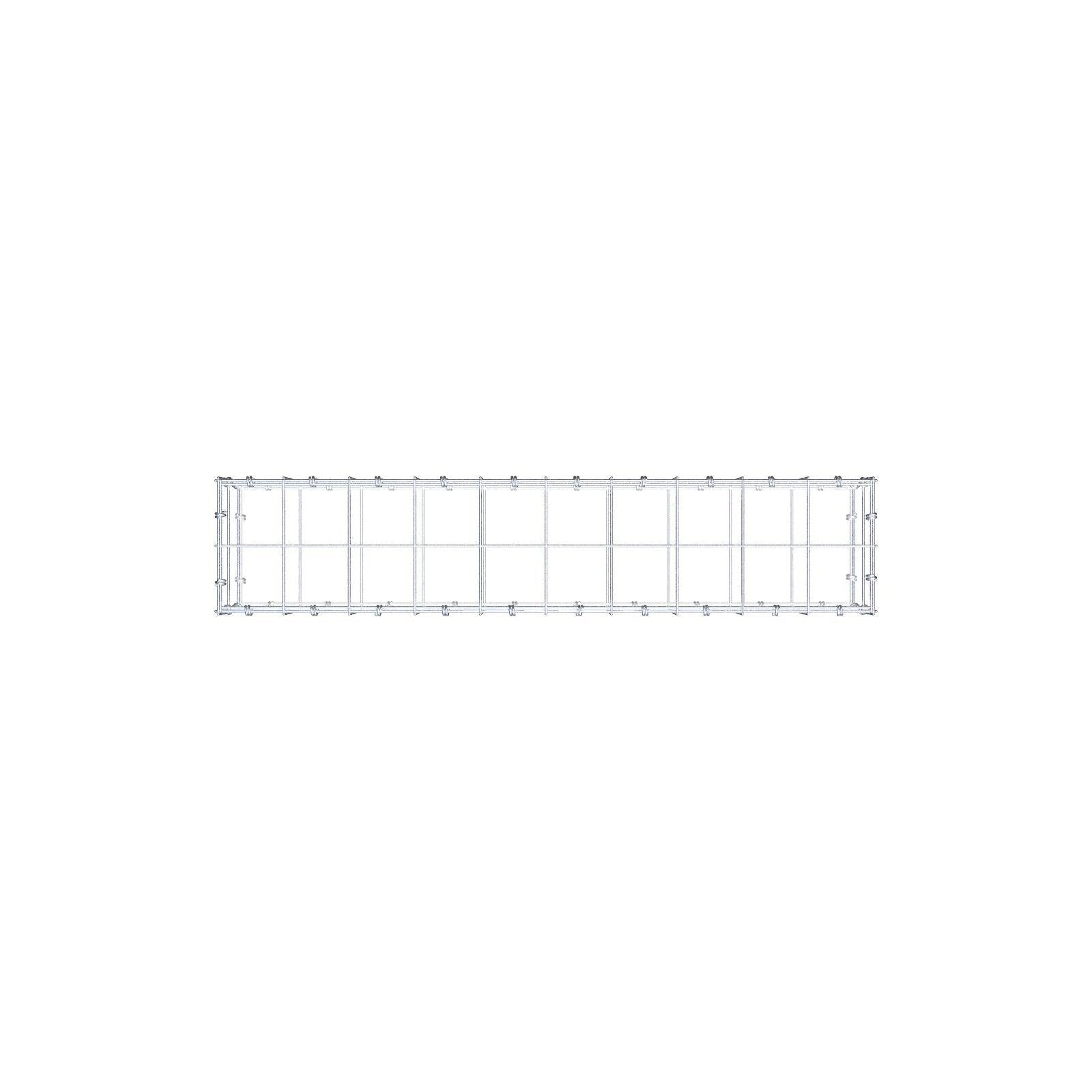 Gabion 100 cm x 20 cm x 20 cm (L x H x D), mesh size 10 x 10 cm, spiral ring