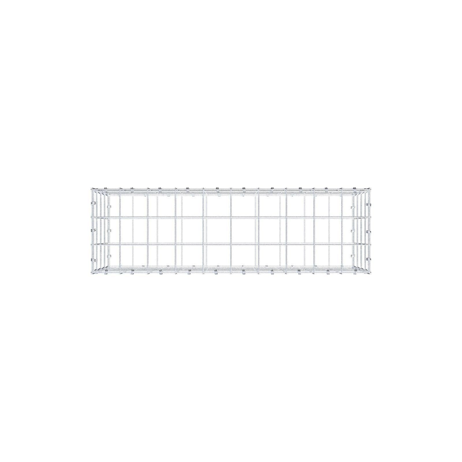 Gabione 100 cm x 40 cm x 30 cm (L x H x T), Maschenweite 10 x 10 cm, Spiralring