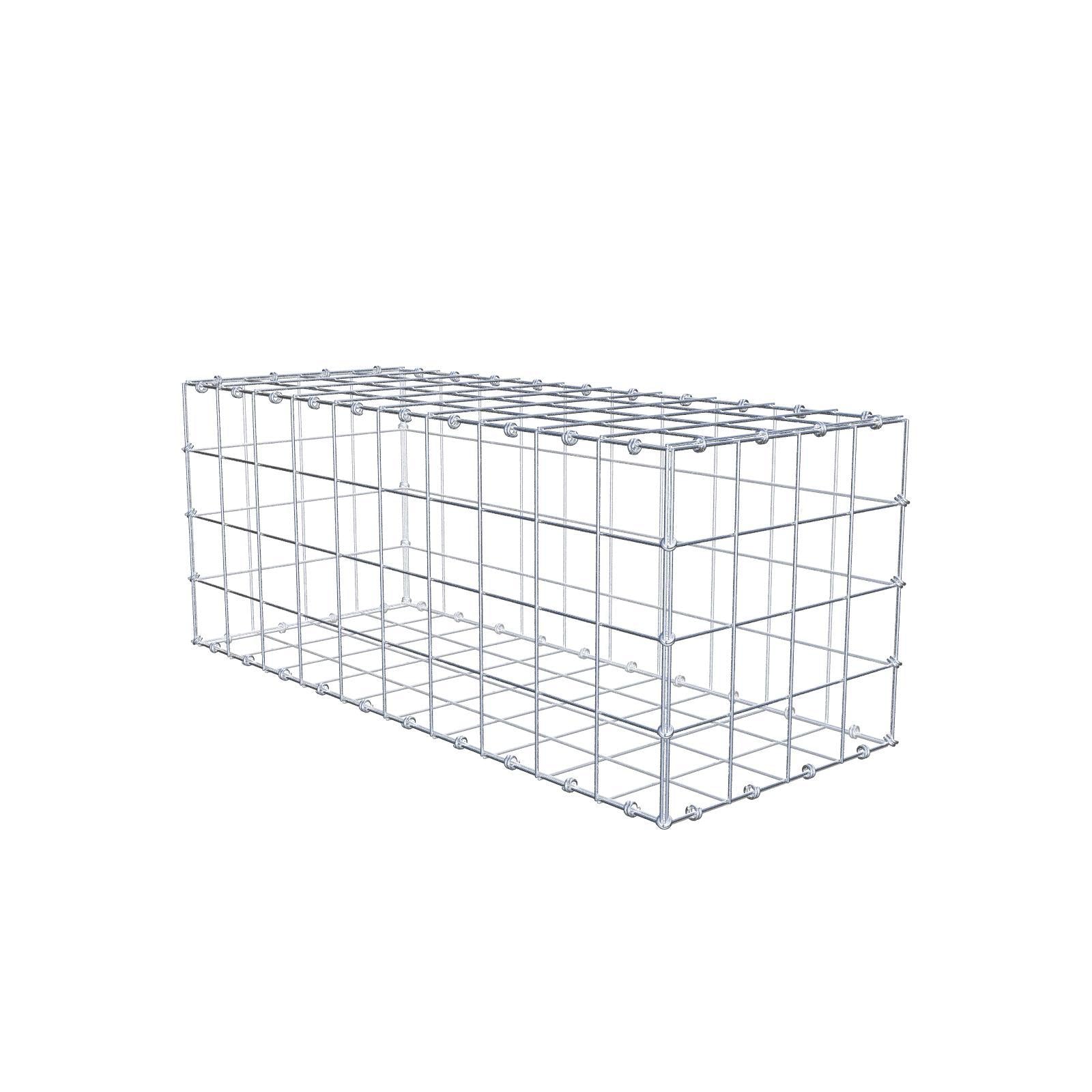 Gabione 100 cm x 40 cm x 40 cm (L x H x T), Maschenweite 10 x 10 cm, Spiralring