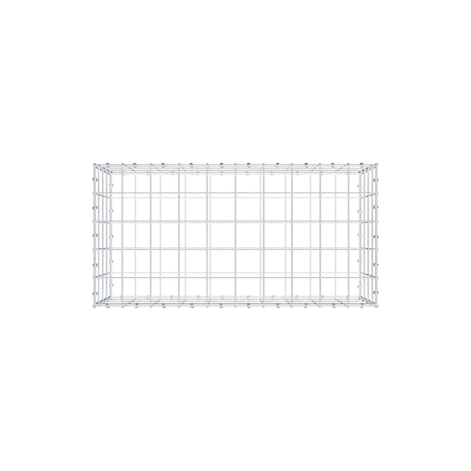 Gabion 100 cm x 40 cm x 50 cm (L x H x P), mailles 10 x 10 cm, anneau en spirale