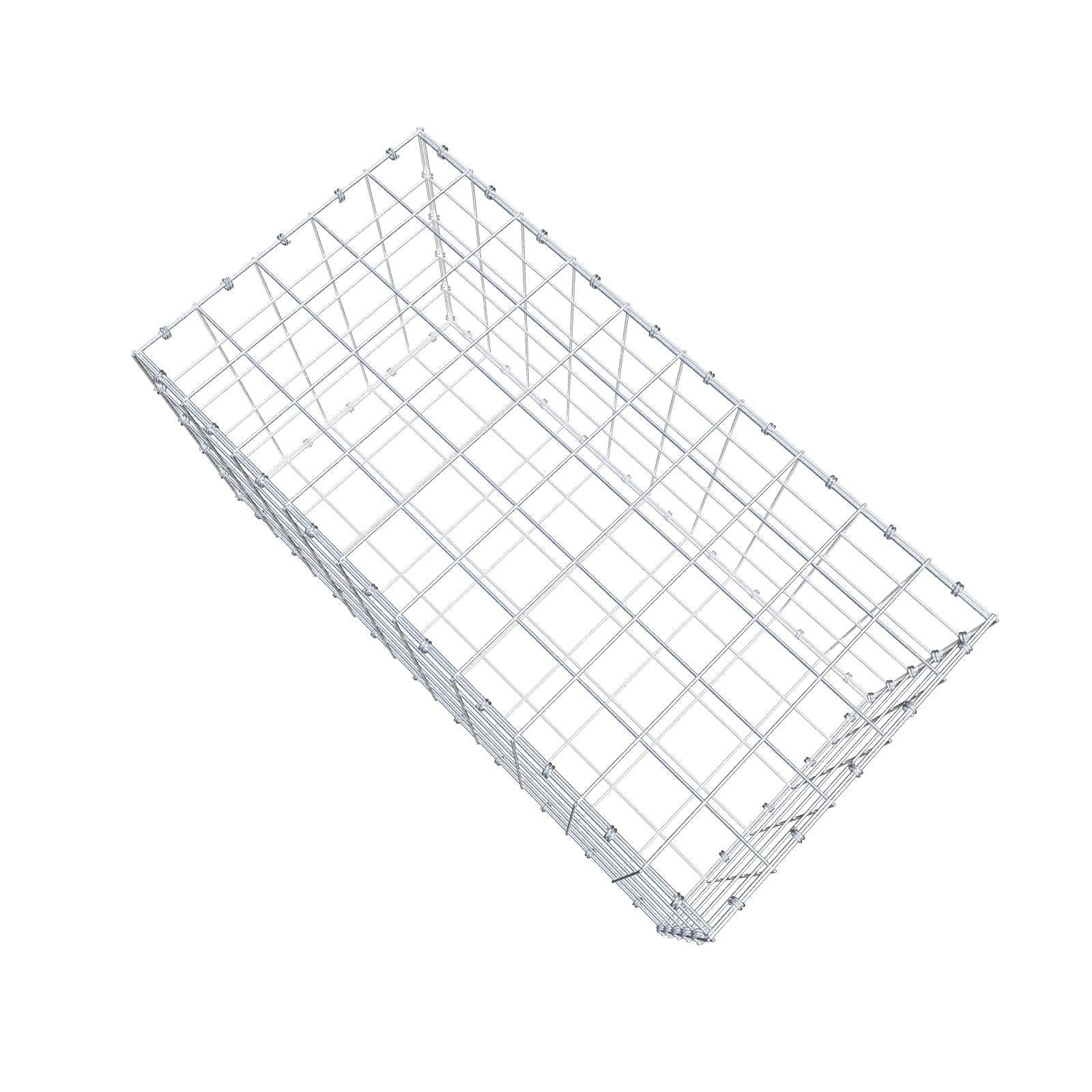 Gabião 100 cm x 50 cm x 50 cm (C x A x P), malhagem 10 x 10 cm, anel espiral