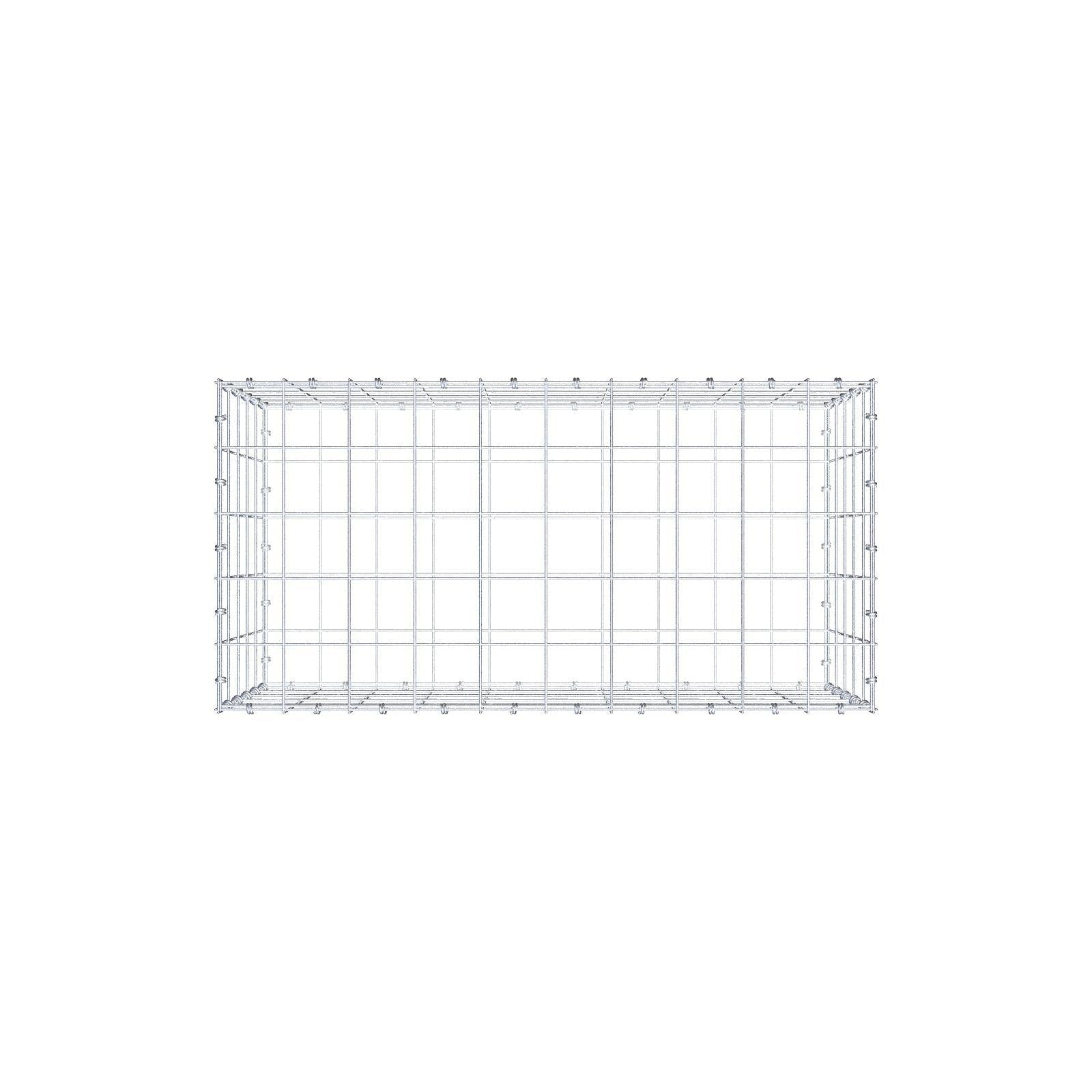 Gabião 100 cm x 50 cm x 50 cm (C x A x P), malhagem 10 x 10 cm, anel espiral