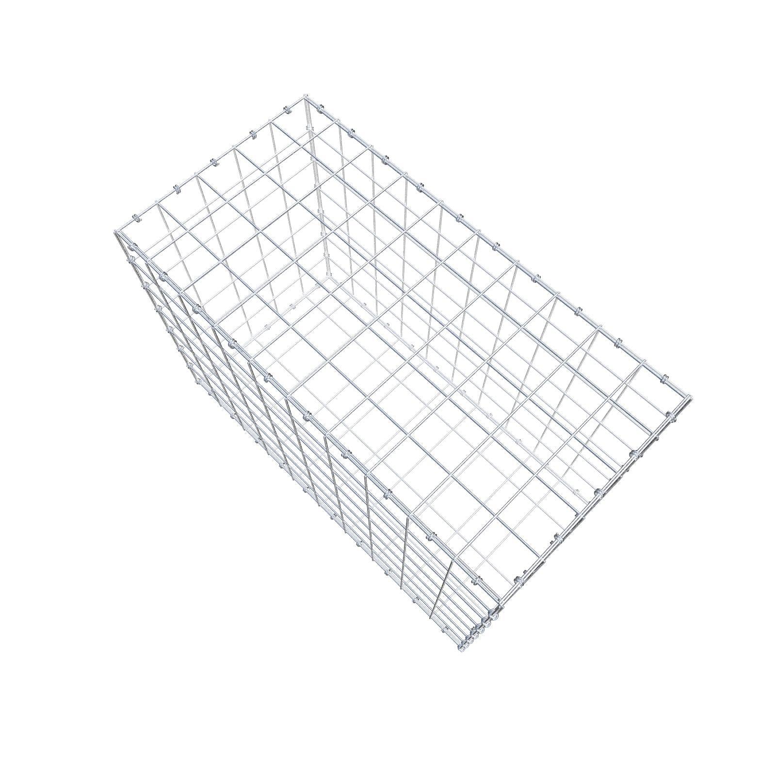 Schanskorf 100 cm x 70 cm x 50 cm (L x H x D), maaswijdte 10 x 10 cm, spiraalring
