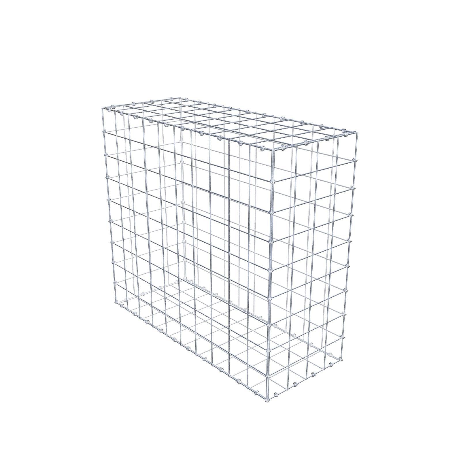 Gabion 100 cm x 90 cm x 40 cm (L x H x D), mesh size 10 x 10 cm, spiral ring