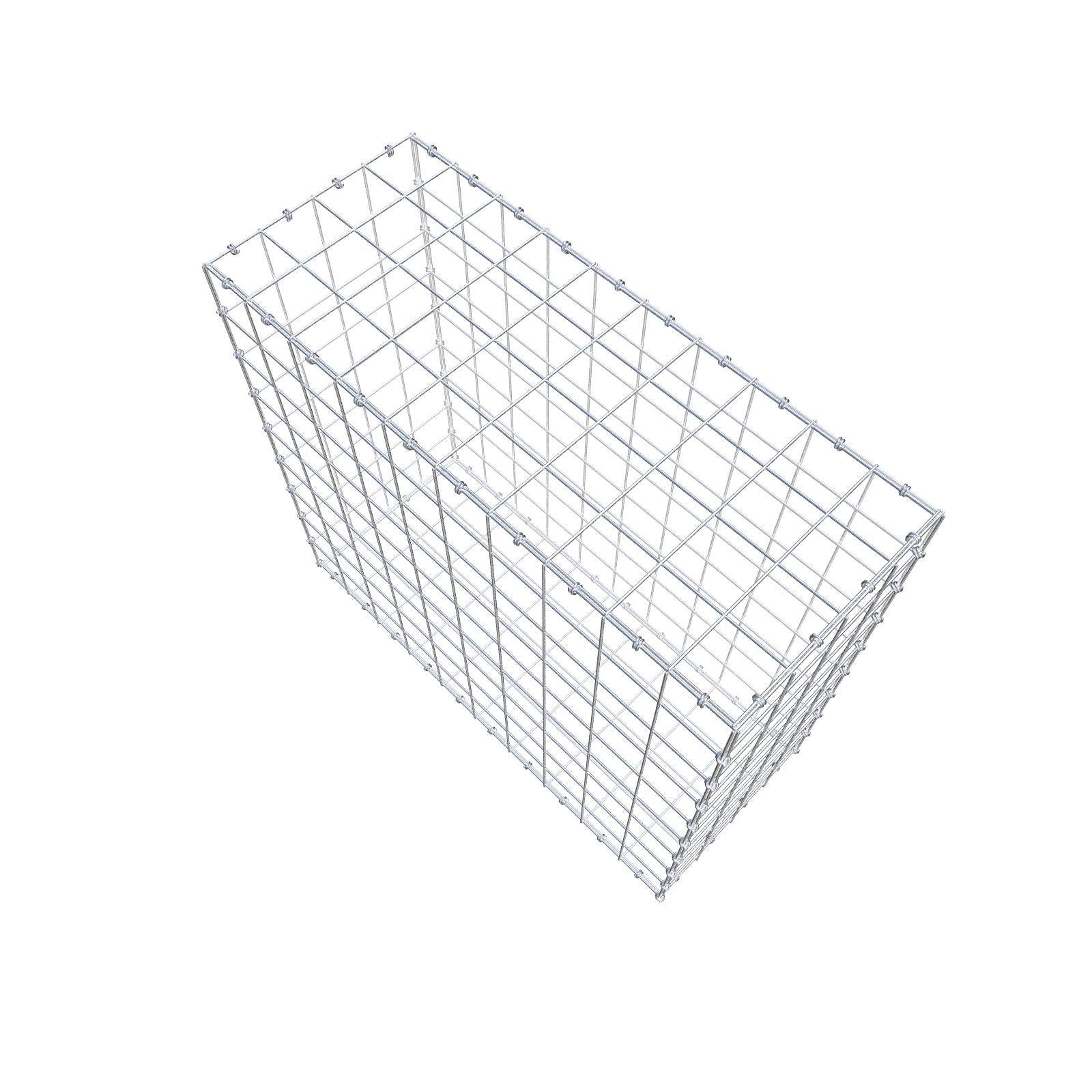 Gabion 100 cm x 90 cm x 40 cm (L x H x D), maskstorlek 10 x 10 cm, spiralring