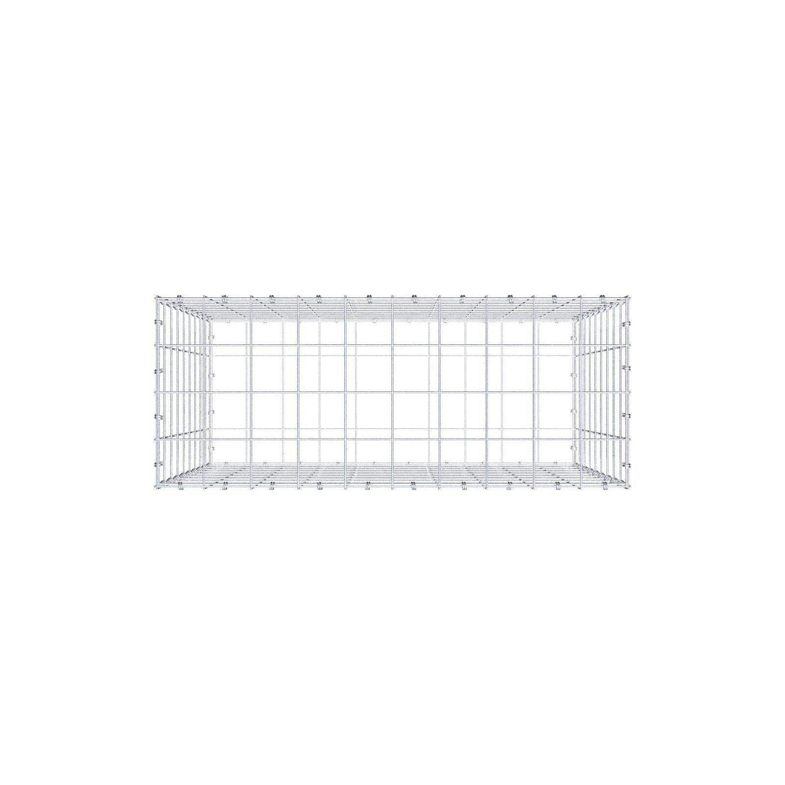 Gabion 100 cm x 90 cm x 40 cm (L x H x D), maskstorlek 10 x 10 cm, spiralring