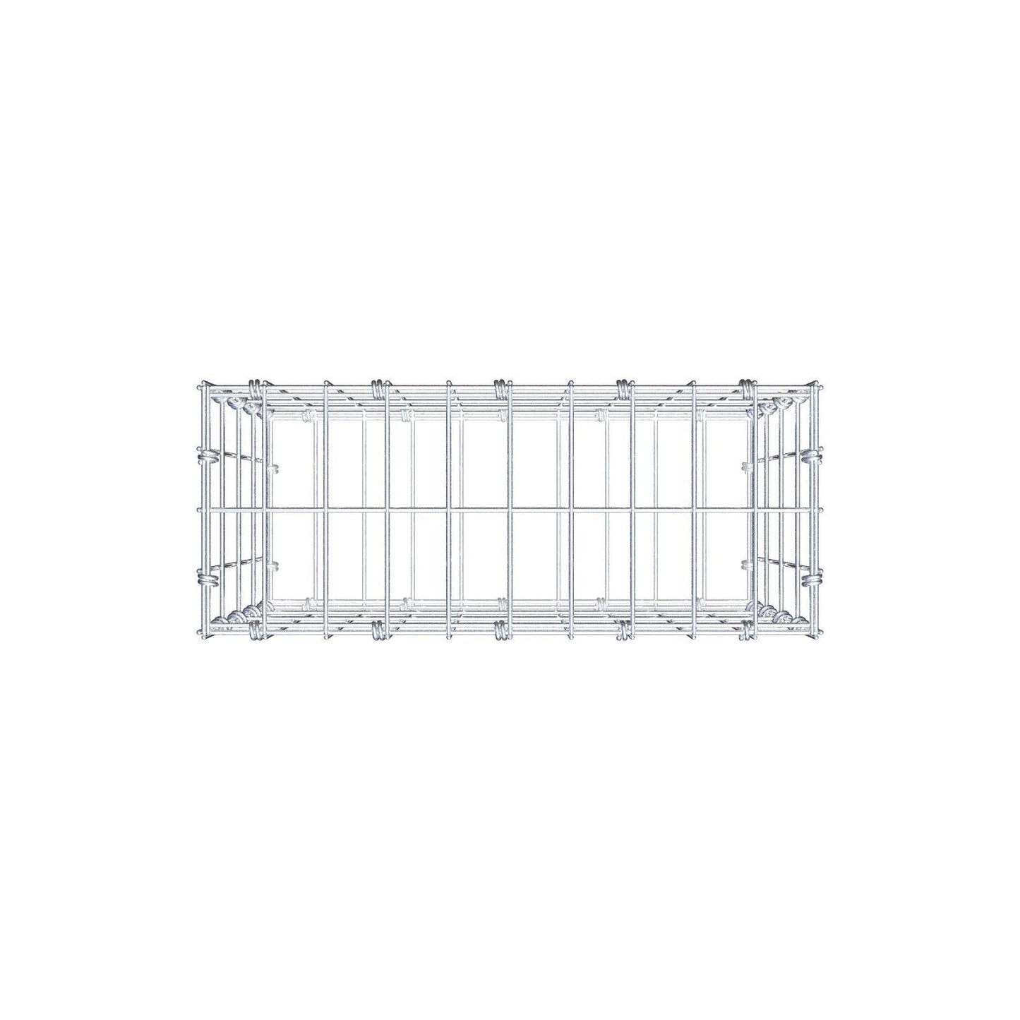 Gabion 50 cm x 40 cm x 20 cm (L x H x D), mesh size 5 x 10 cm, spiral ring