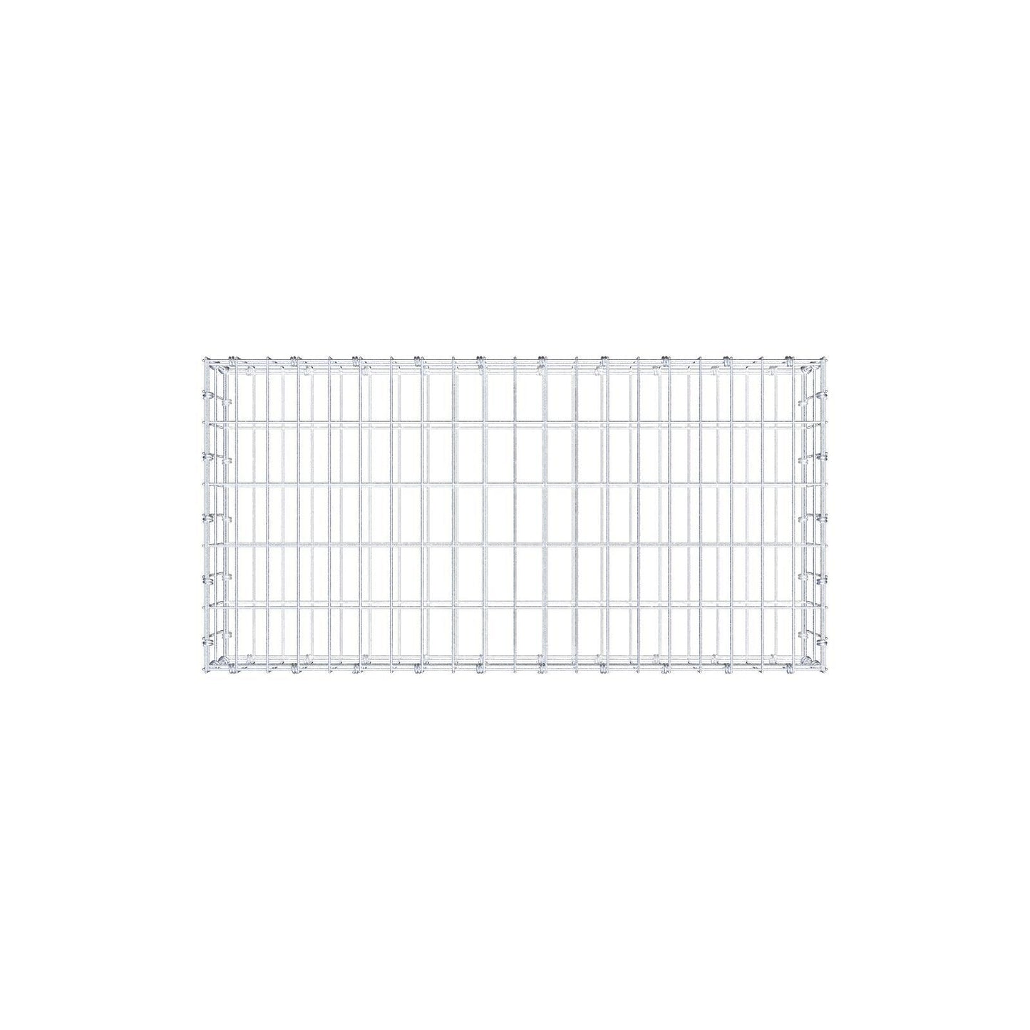 Gabion 100 cm x 20 cm x 50 cm (L x H x D), mesh size 5 x 10 cm, spiral ring