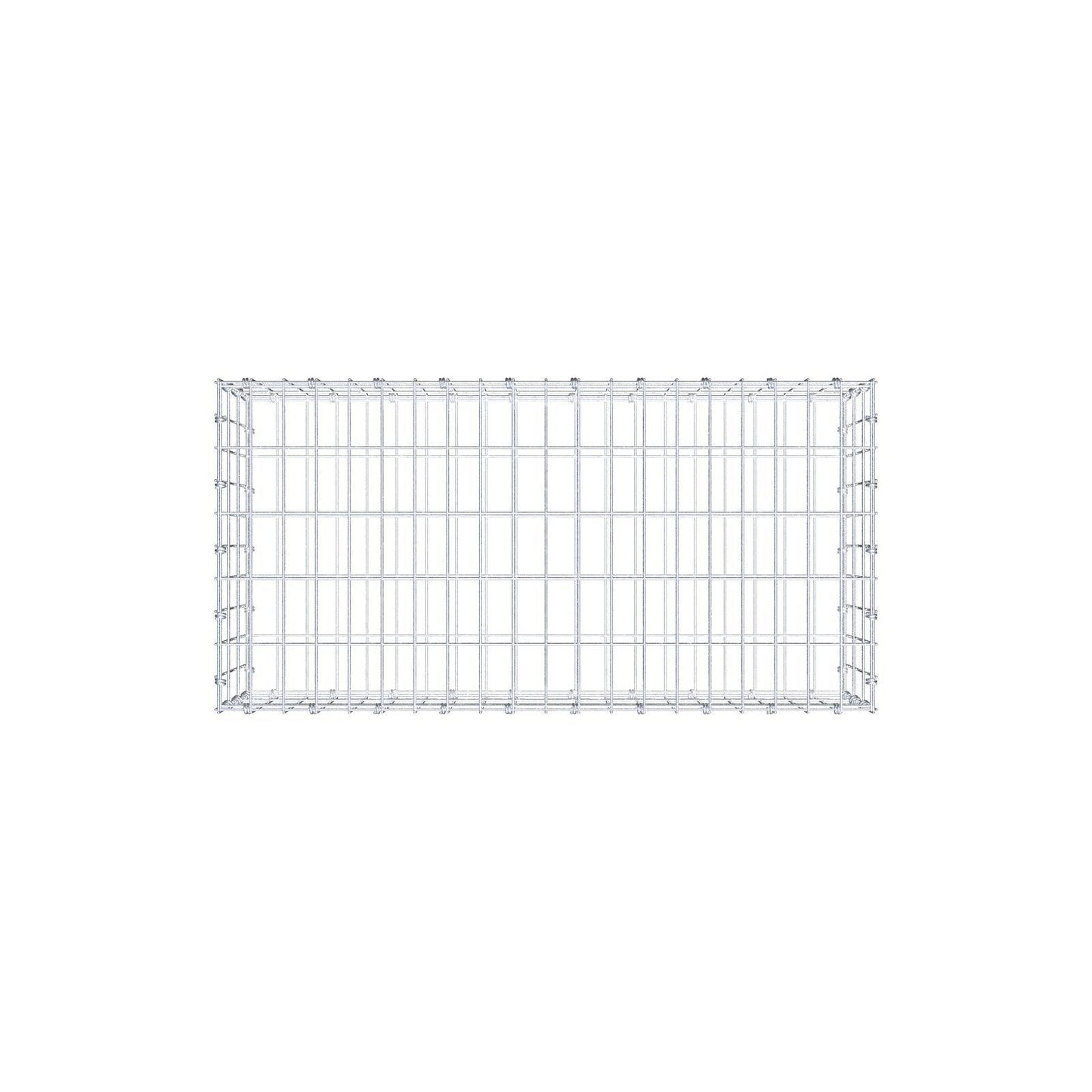 Gabione 100 cm x 30 cm x 50 cm (L x H x T), Maschenweite 5 x 10 cm, Spiralring