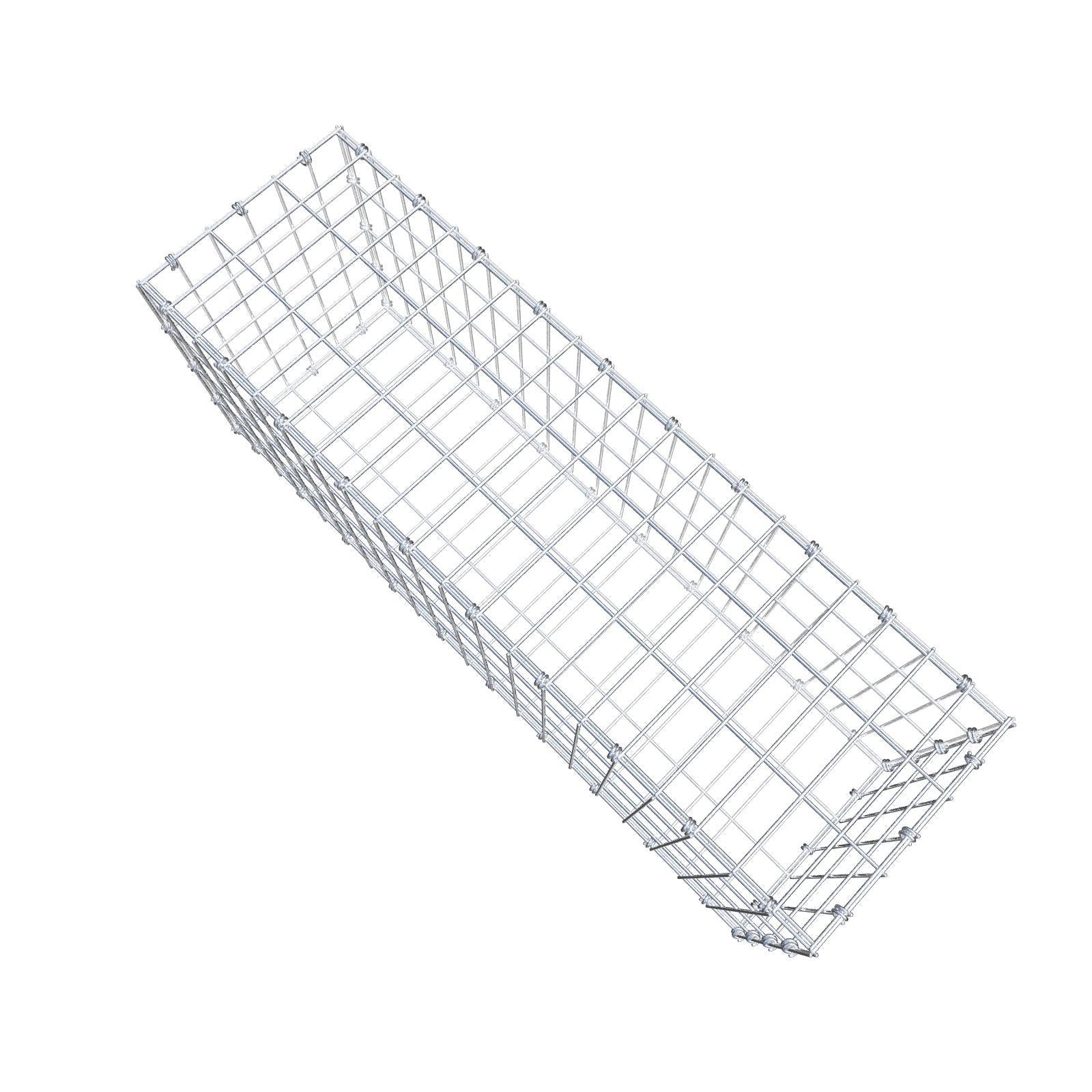 Gabião 100 cm x 40 cm x 30 cm (C x A x P), malhagem 5 x 10 cm, anel espiral