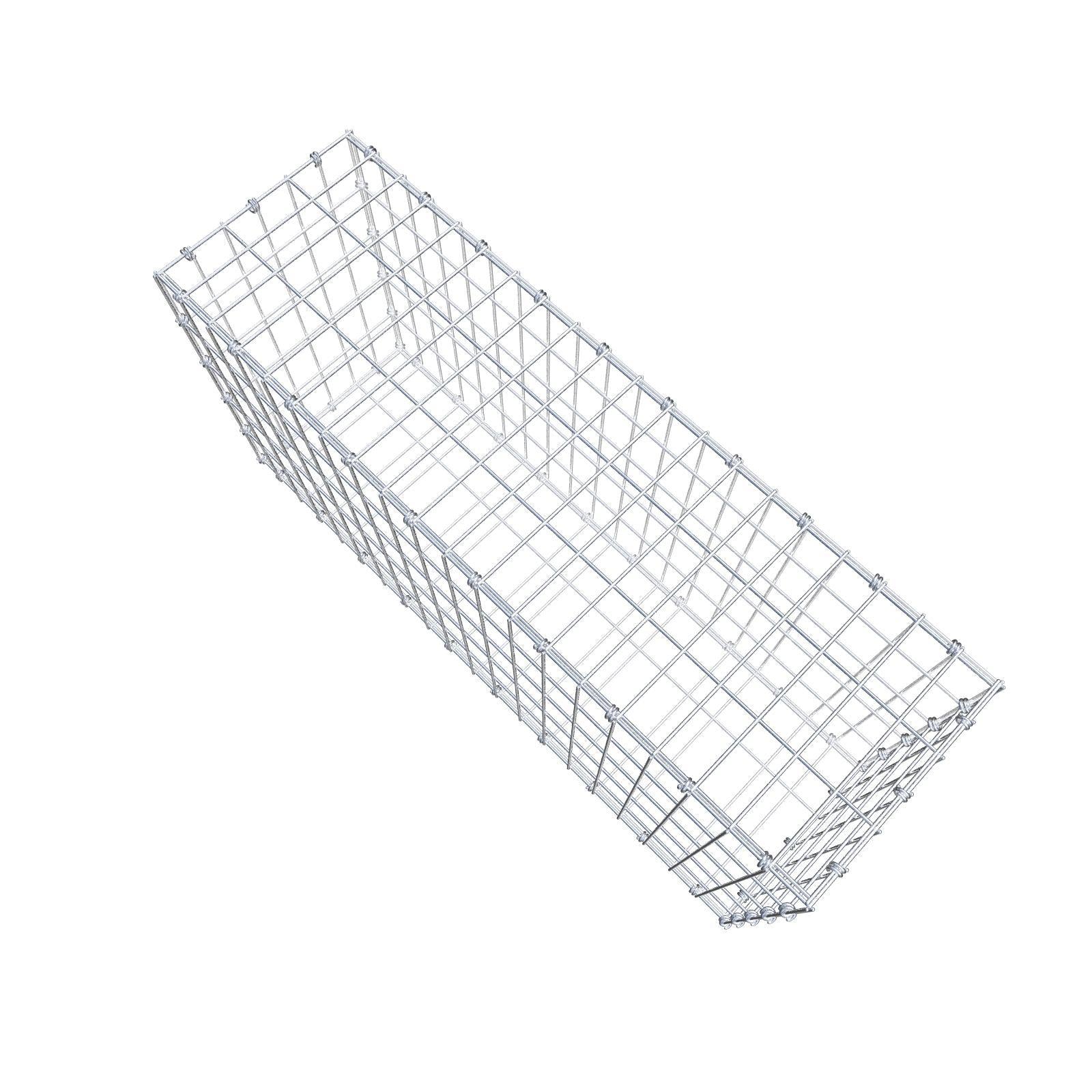 Gabião 100 cm x 50 cm x 30 cm (C x A x P), malhagem 5 x 10 cm, anel espiral