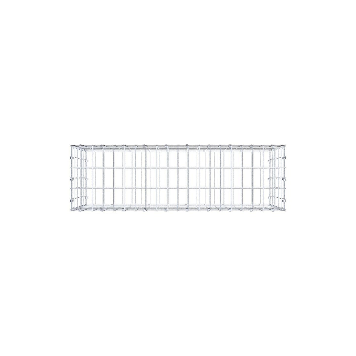 Gabion 100 cm x 50 cm x 30 cm (L x H x D), maskstorlek 5 x 10 cm, spiralring