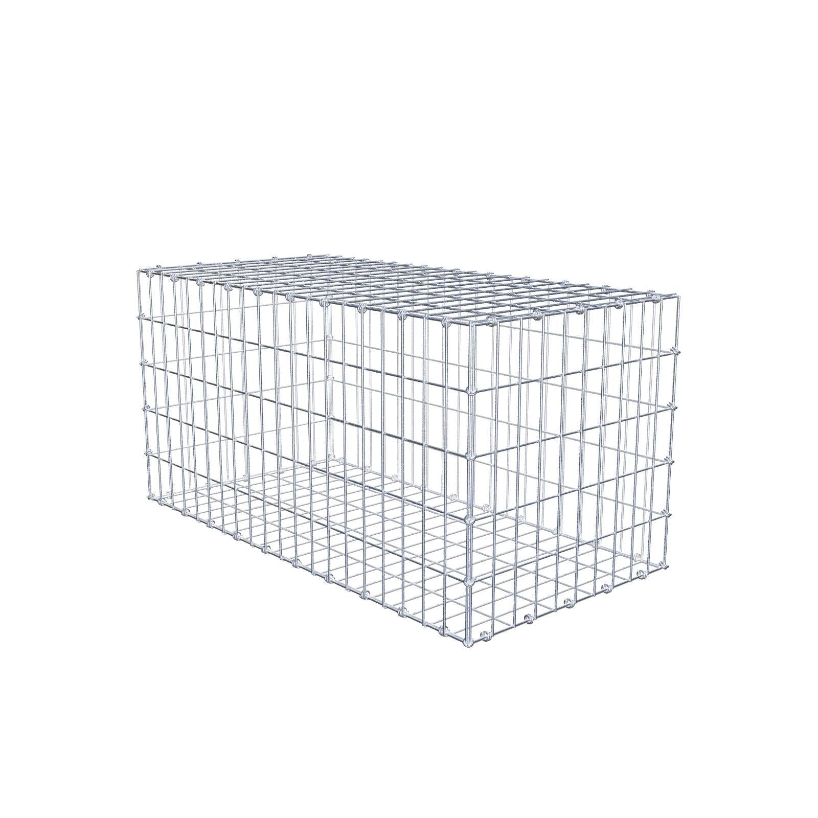 Gabião 100 cm x 50 cm x 50 cm (C x A x P), malhagem 5 x 10 cm, anel espiral