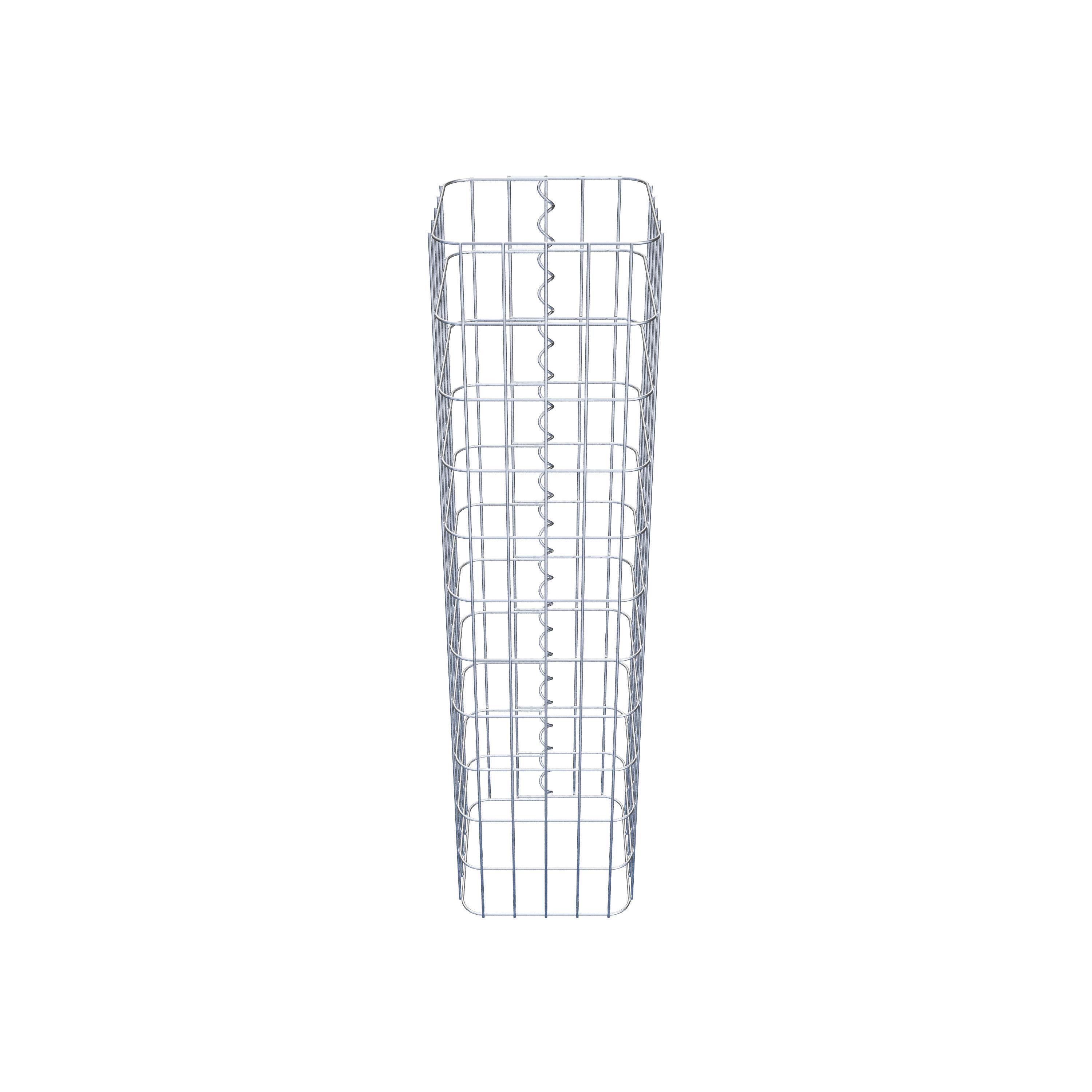 Schanskorfzuil 27 x 27 cm, MW vierkant 5 x 10 cm