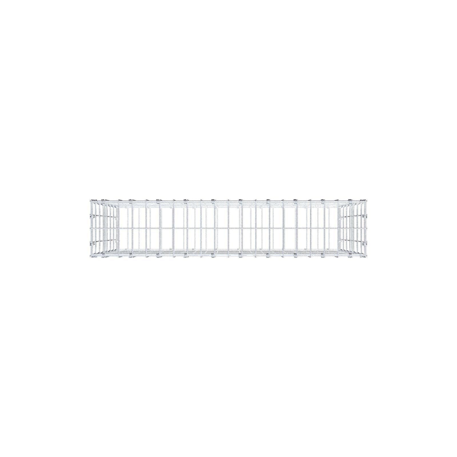 Gabion 100 cm x 70 cm x 20 cm (L x H x D), maskstorlek 5 x 10 cm, spiralring