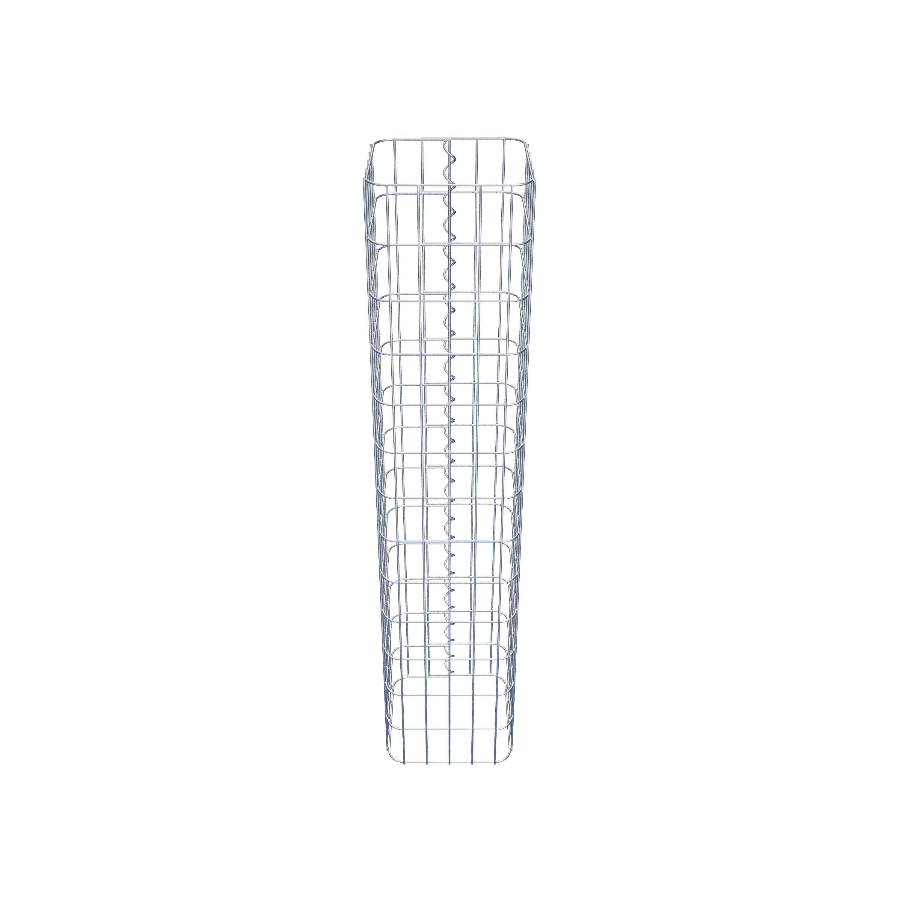 Schanskorfzuil 27 x 27 cm, MW vierkant 5 x 10 cm