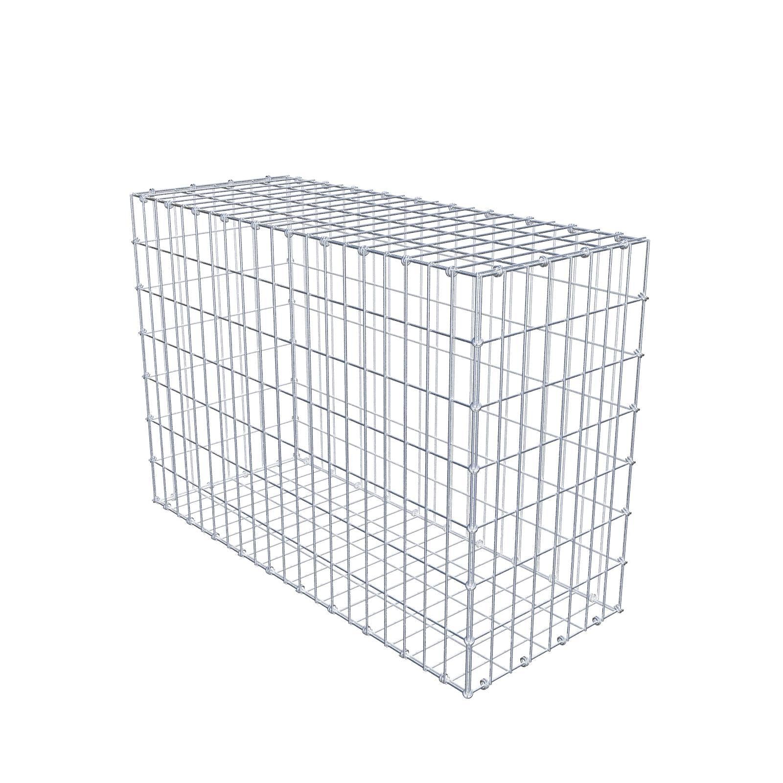 Gabião 100 cm x 70 cm x 40 cm (C x A x P), malhagem 5 x 10 cm, anel espiral