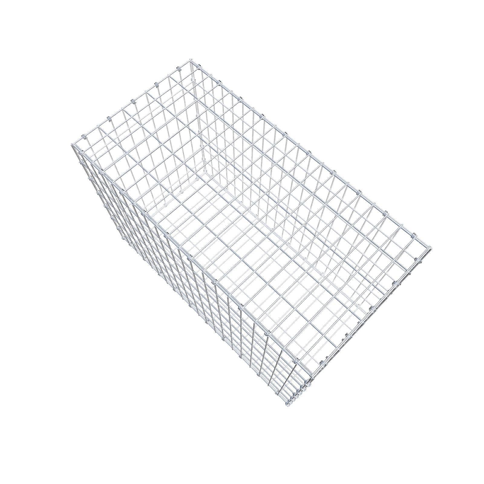 Gabião 100 cm x 70 cm x 50 cm (C x A x P), malhagem 5 x 10 cm, anel espiral