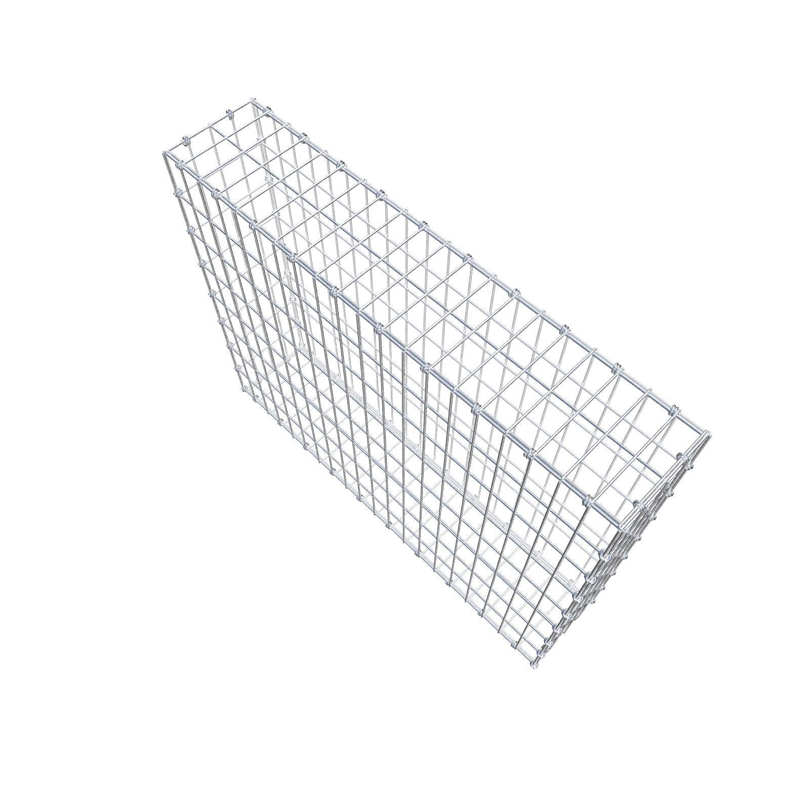Gabião 100 cm x 80 cm x 20 cm (C x A x P), malhagem 5 x 10 cm, anel espiral