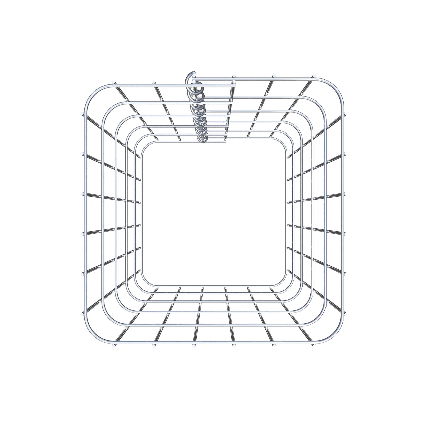 Coluna de gabião 32 x 32 cm, MW 5 x 10 cm quadrado
