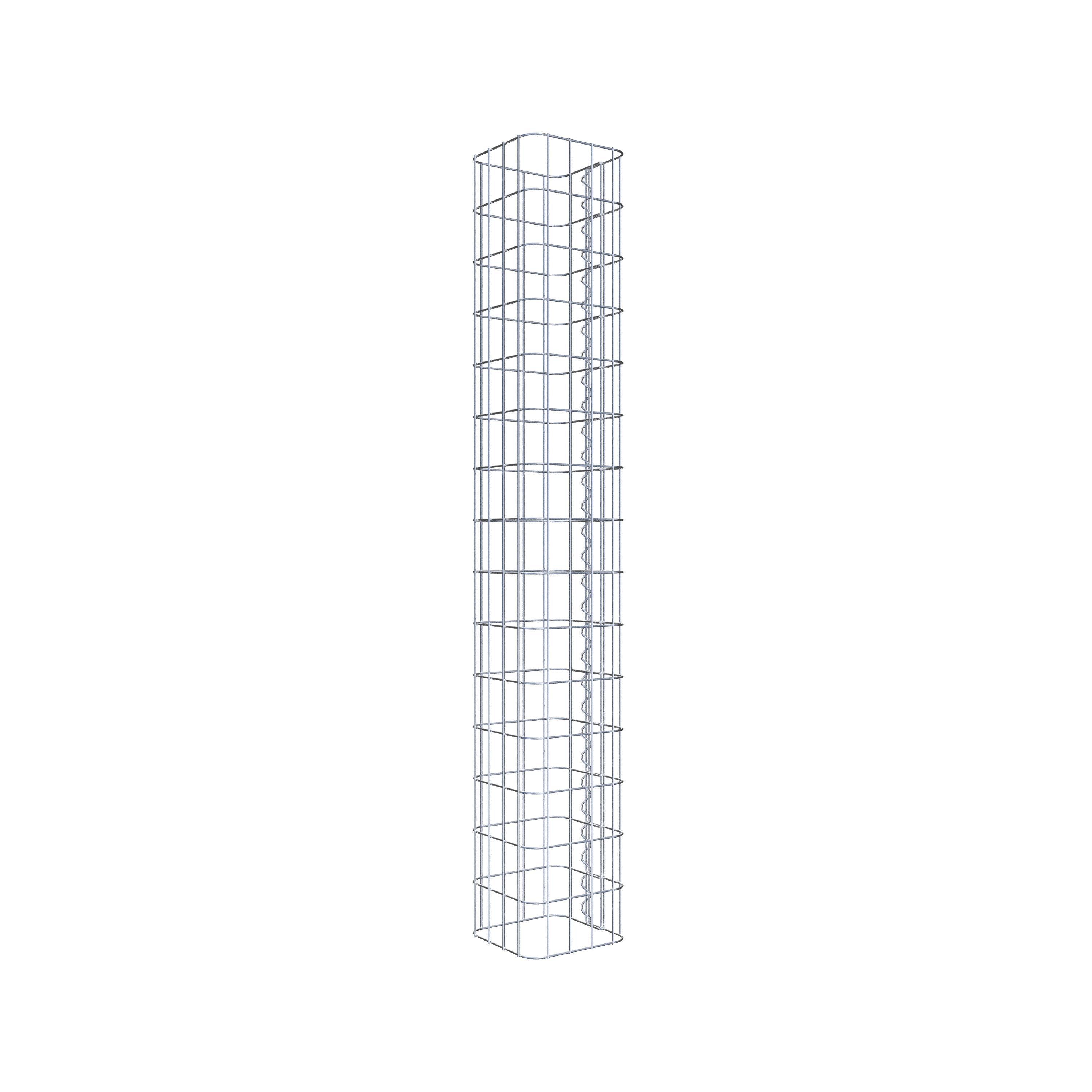 Gabion column 22 x 22 cm, MW 5 x 10 cm square