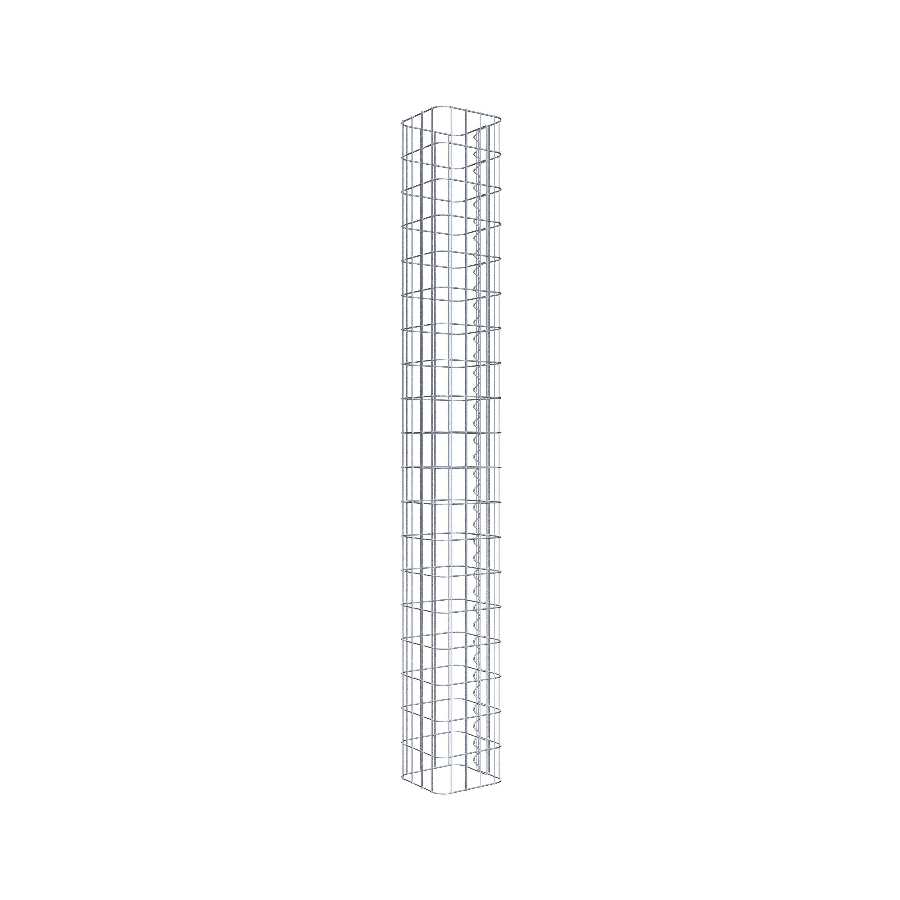 Gabion column 22 x 22 cm, MW 5 x 10 cm square