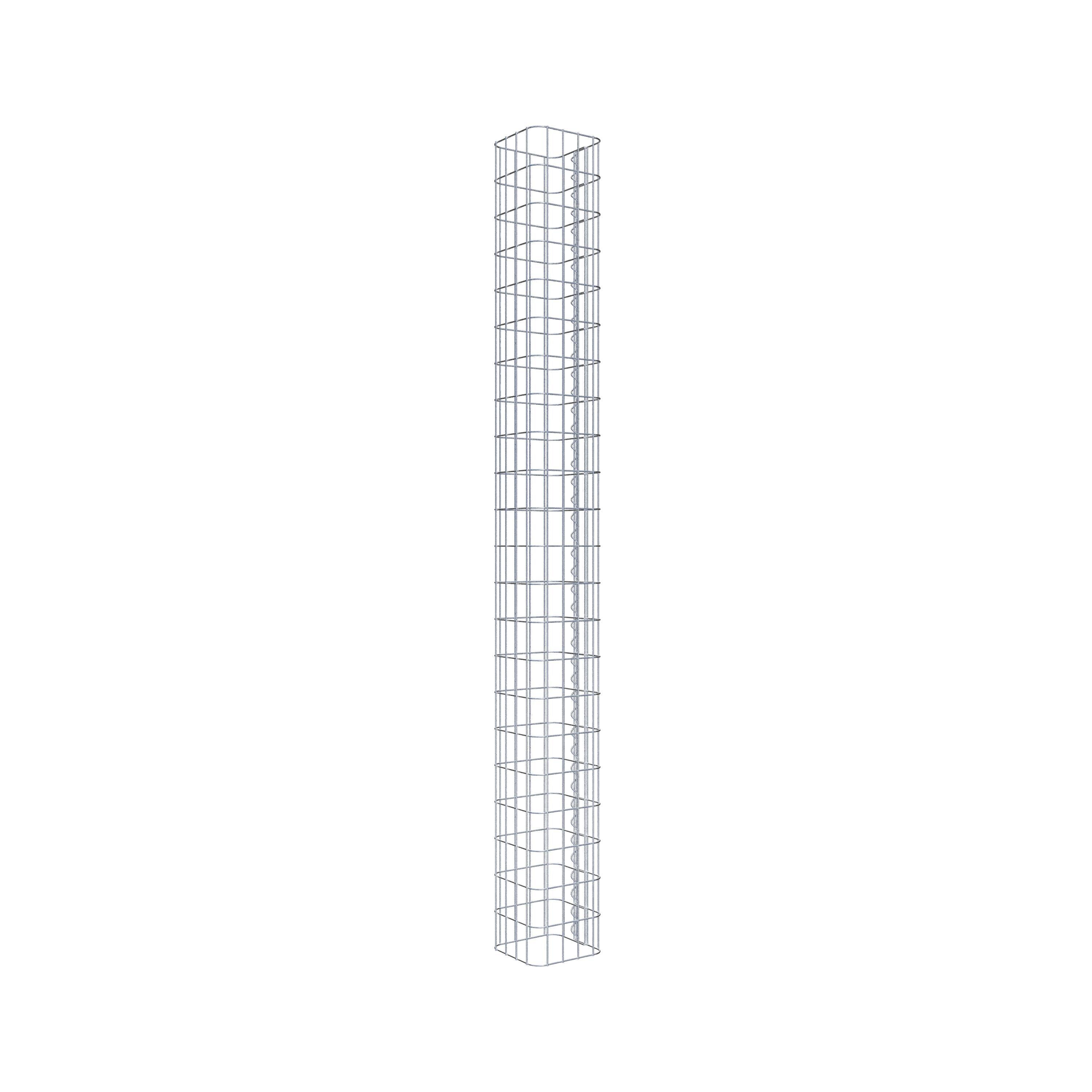Gabion column 22 x 22 cm, MW 5 x 10 cm square