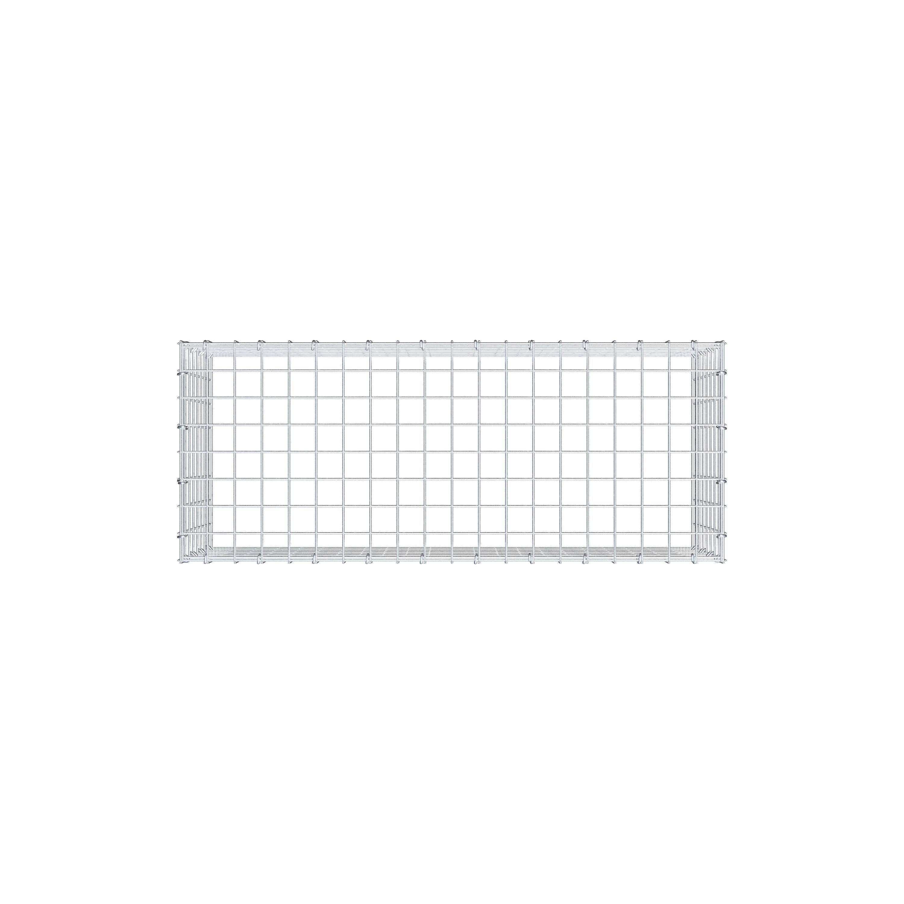 Mounted gabion type 3 100 cm x 40 cm x 40 cm (L x H x D), mesh size 5 cm x 5 cm, C-ring