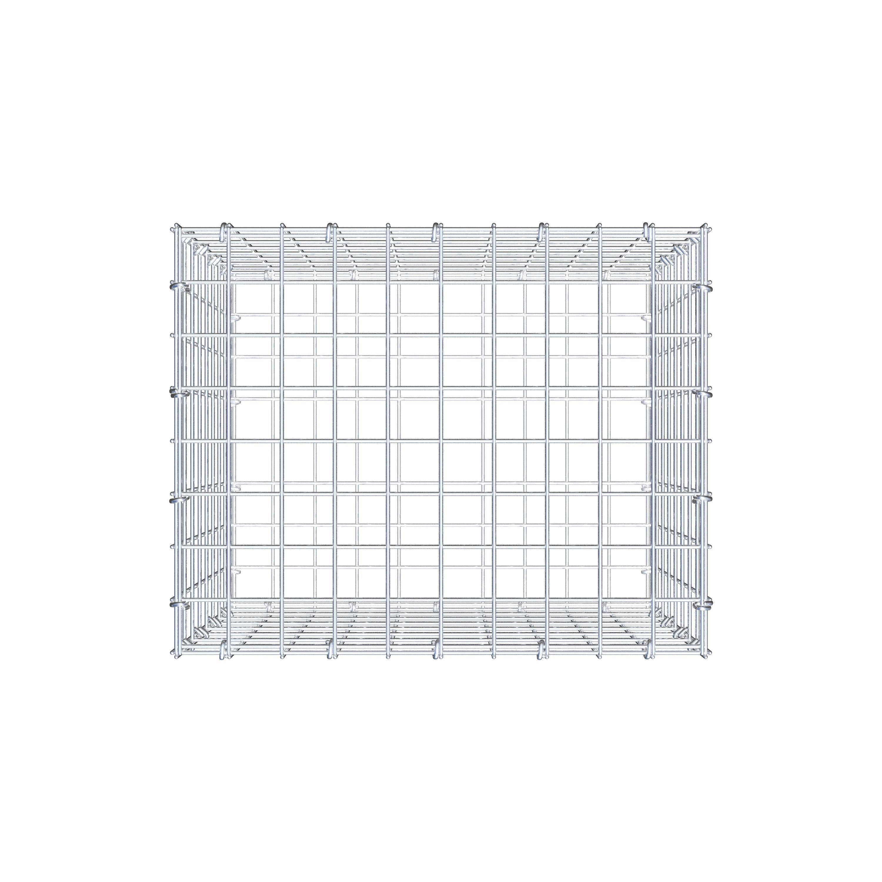 Gabião 50 cm x 40 cm x 40 cm (C x A x P), malhagem 5 cm x 5 cm, anel C