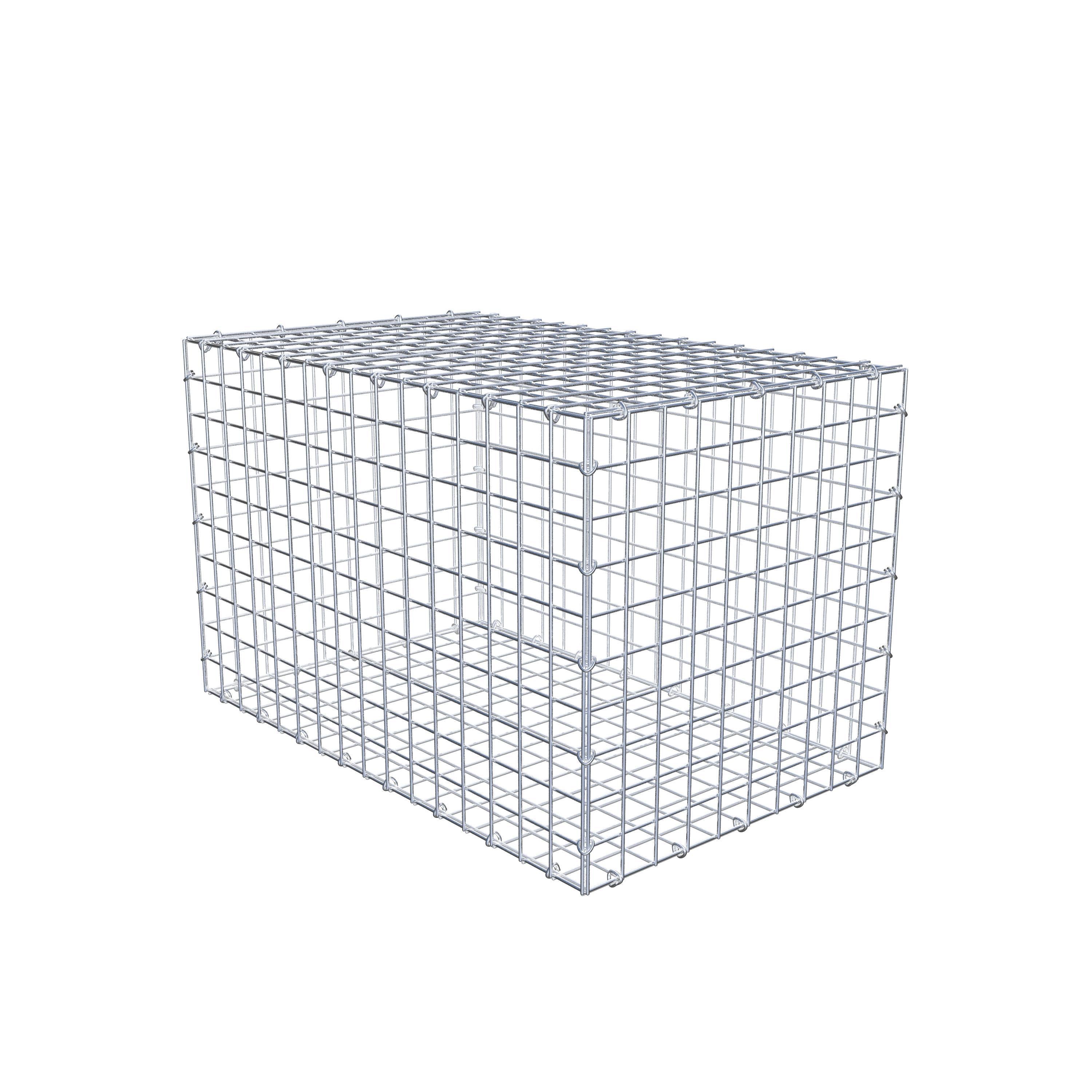 Gabion 80 cm x 50 cm x 50 cm (L x H x D), maskstorlek 5 cm x 5 cm, C-ring