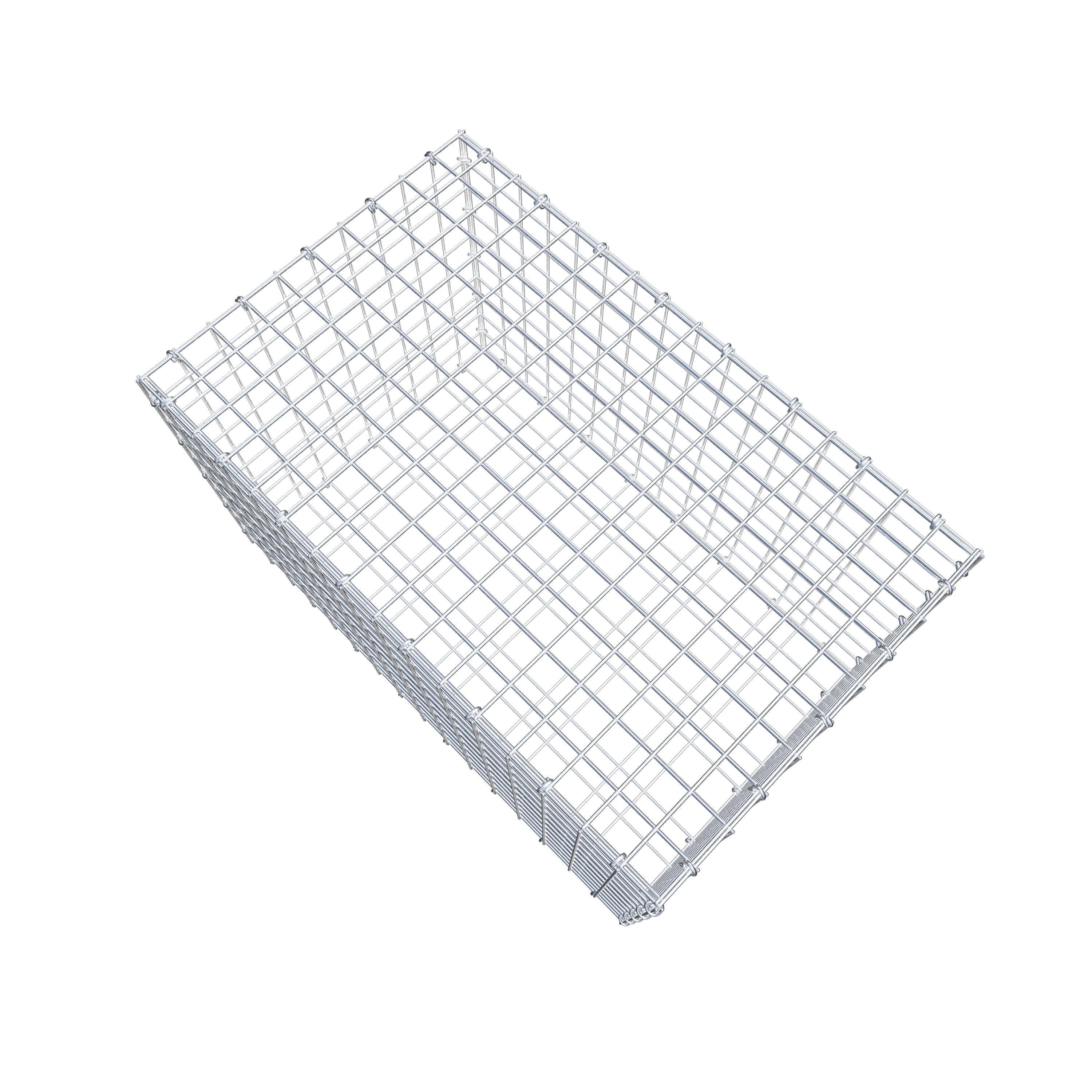 Gabion 80 cm x 50 cm x 50 cm (L x H x D), maskstorlek 5 cm x 5 cm, C-ring