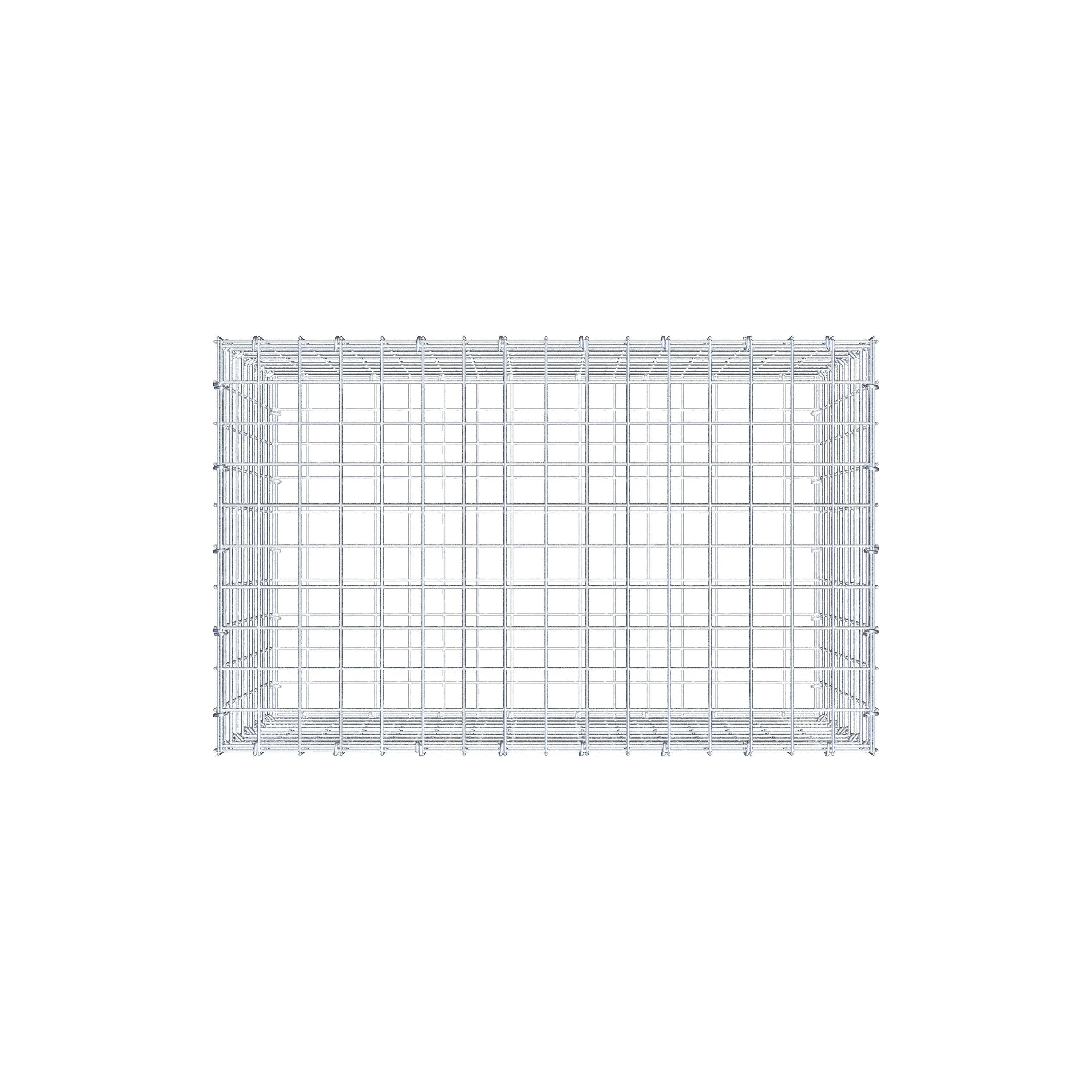 Gabion 80 cm x 50 cm x 50 cm (L x H x D), maskstorlek 5 cm x 5 cm, C-ring