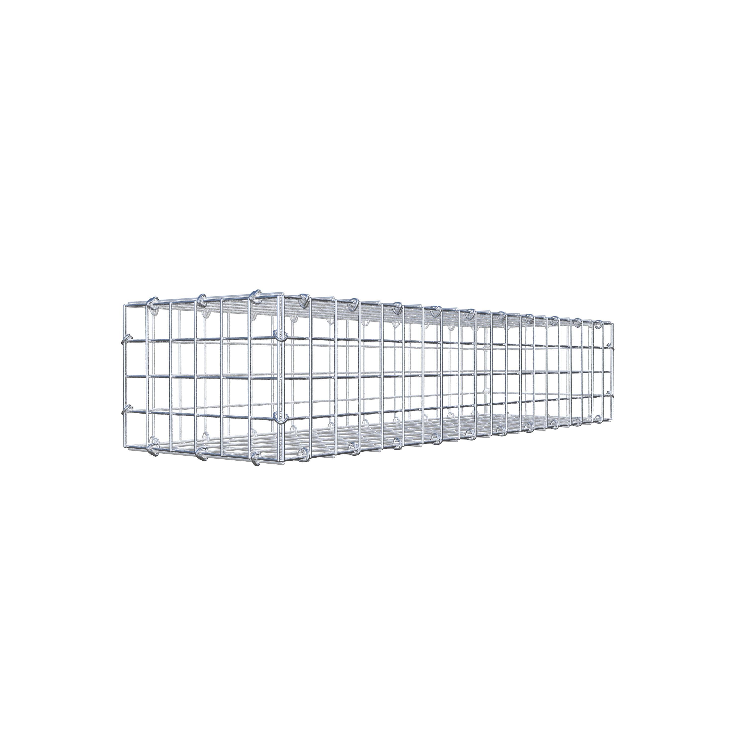 Gabião 100 cm x 20 cm x 30 cm (C x A x P), malhagem 5 cm x 5 cm, anel C