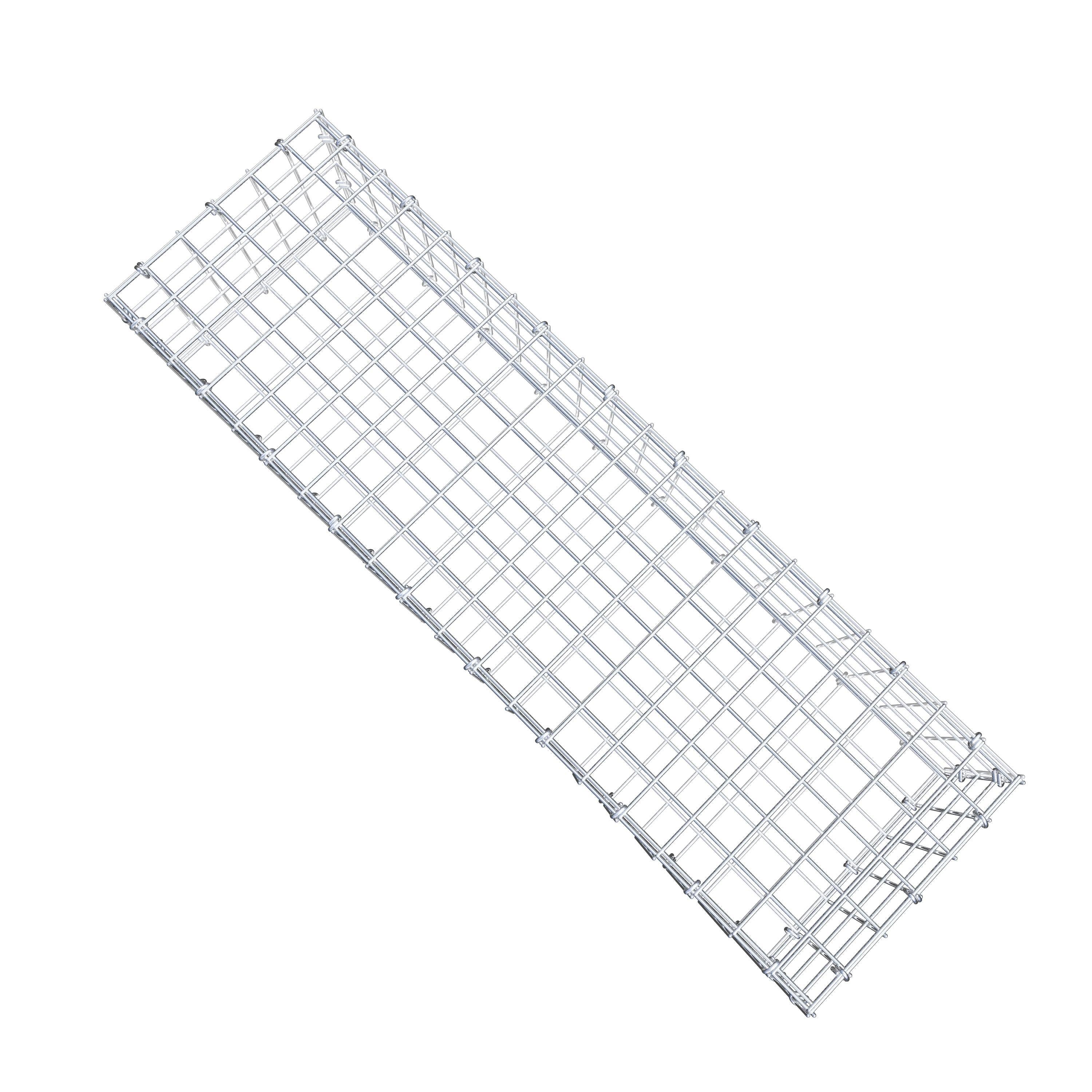Gabião 100 cm x 20 cm x 30 cm (C x A x P), malhagem 5 cm x 5 cm, anel C