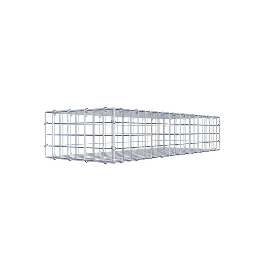 Gabbione 100 cm x 20 cm x 40 cm (L x H x P), maglia 5 cm x 5 cm, anello a C