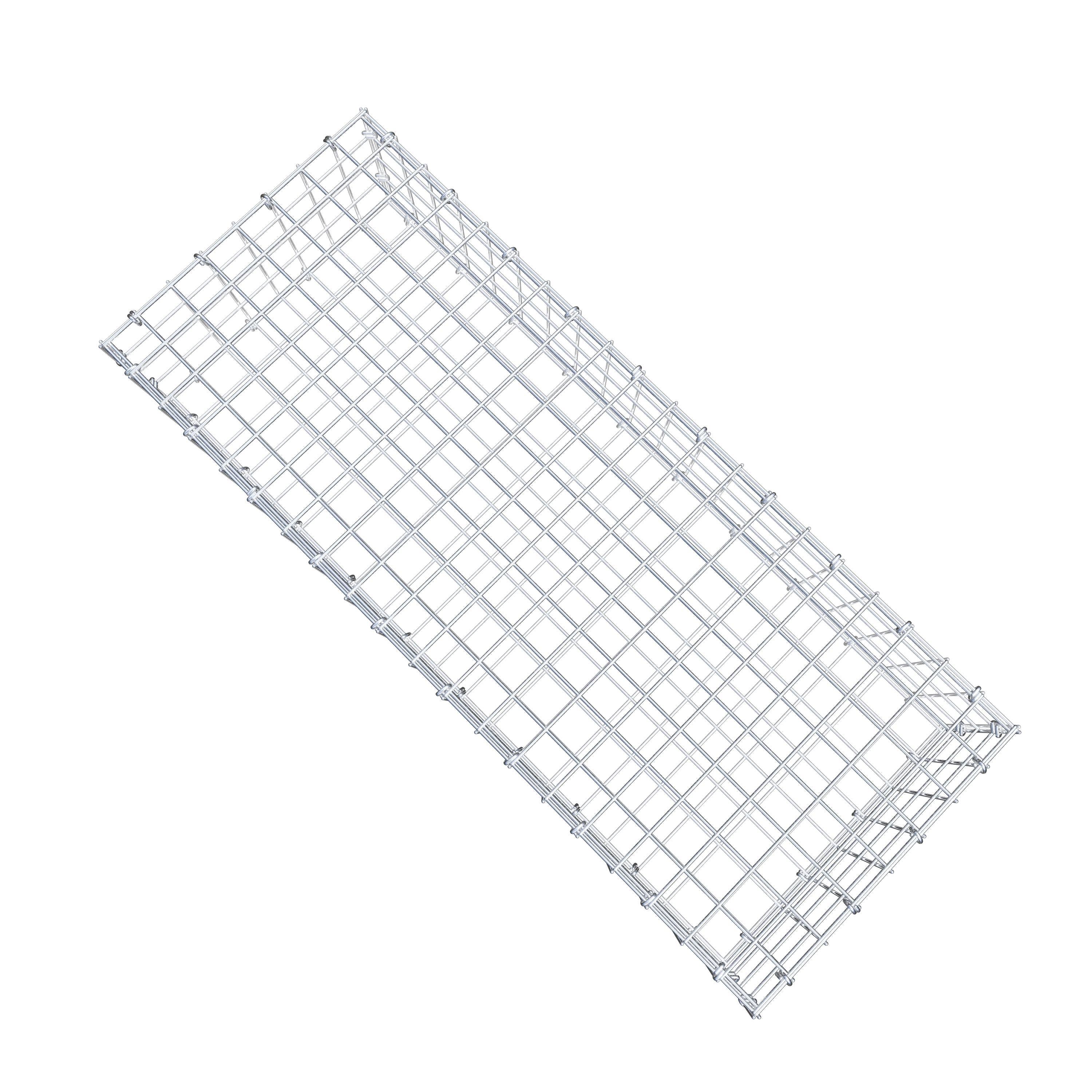 Gabião 100 cm x 20 cm x 40 cm (C x A x P), malhagem 5 cm x 5 cm, anel C