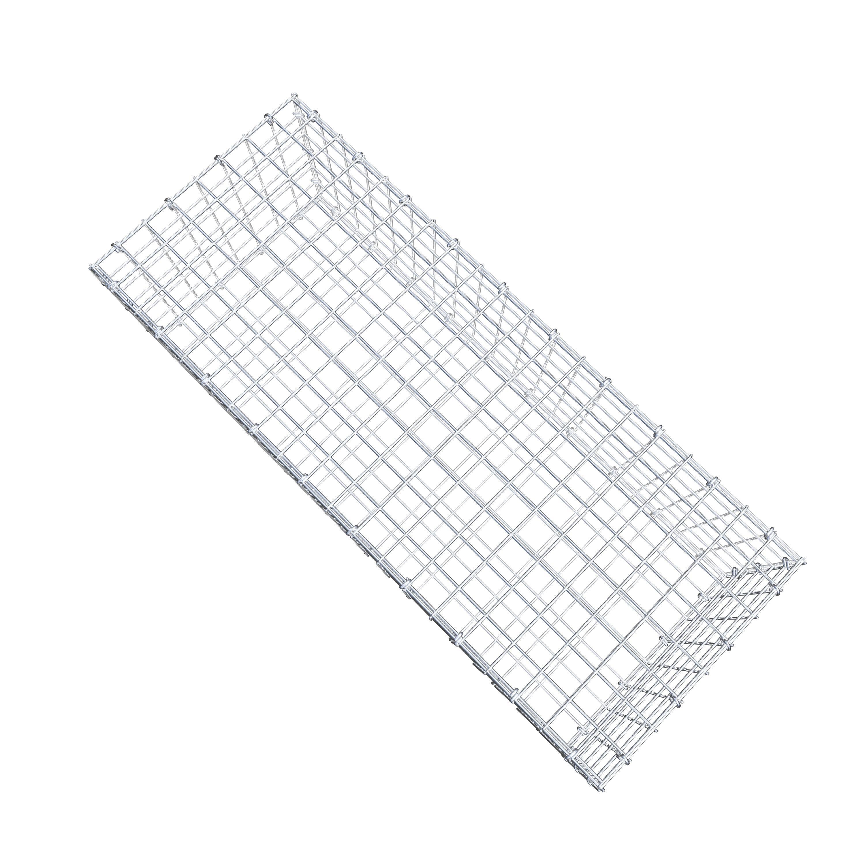 Gabion 100 cm x 30 cm x 40 cm (L x H x P), mailles 5 cm x 5 cm, anneau en C