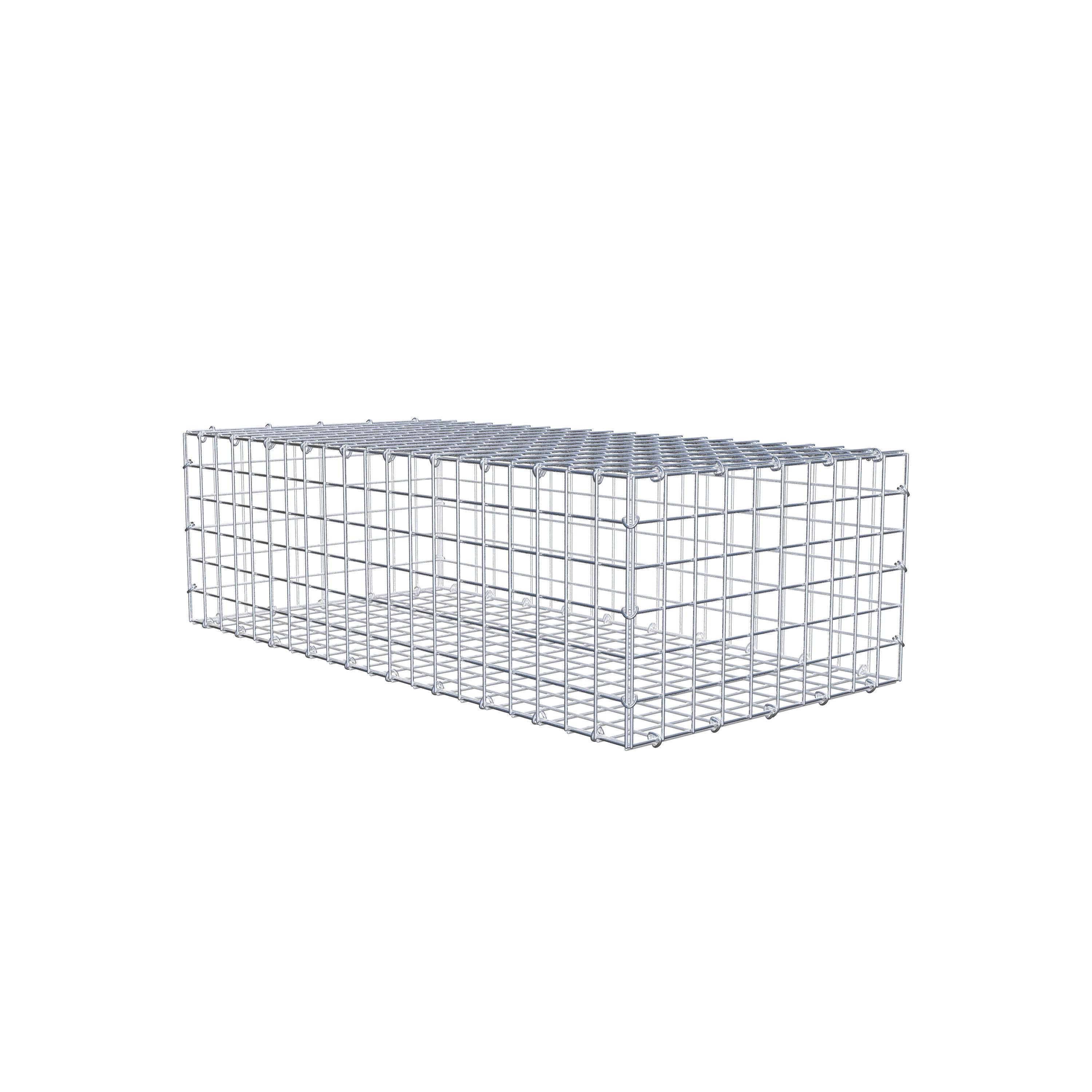 Gabion 100 cm x 30 cm x 50 cm (L x H x P), mailles 5 cm x 5 cm, anneau en C