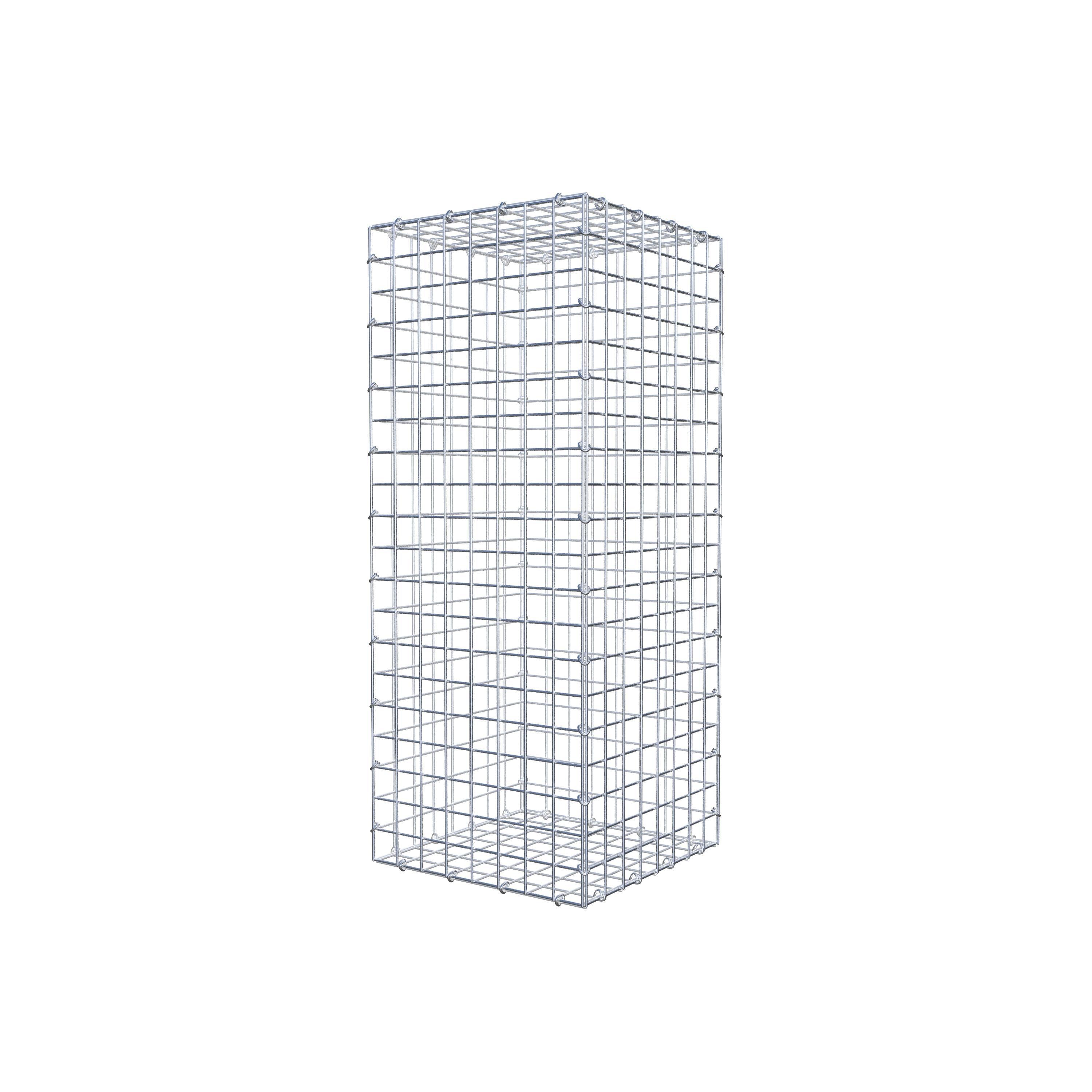 Gabion 100 cm x 40 cm x 40 cm (L x H x P), mailles 5 cm x 5 cm, anneau en C