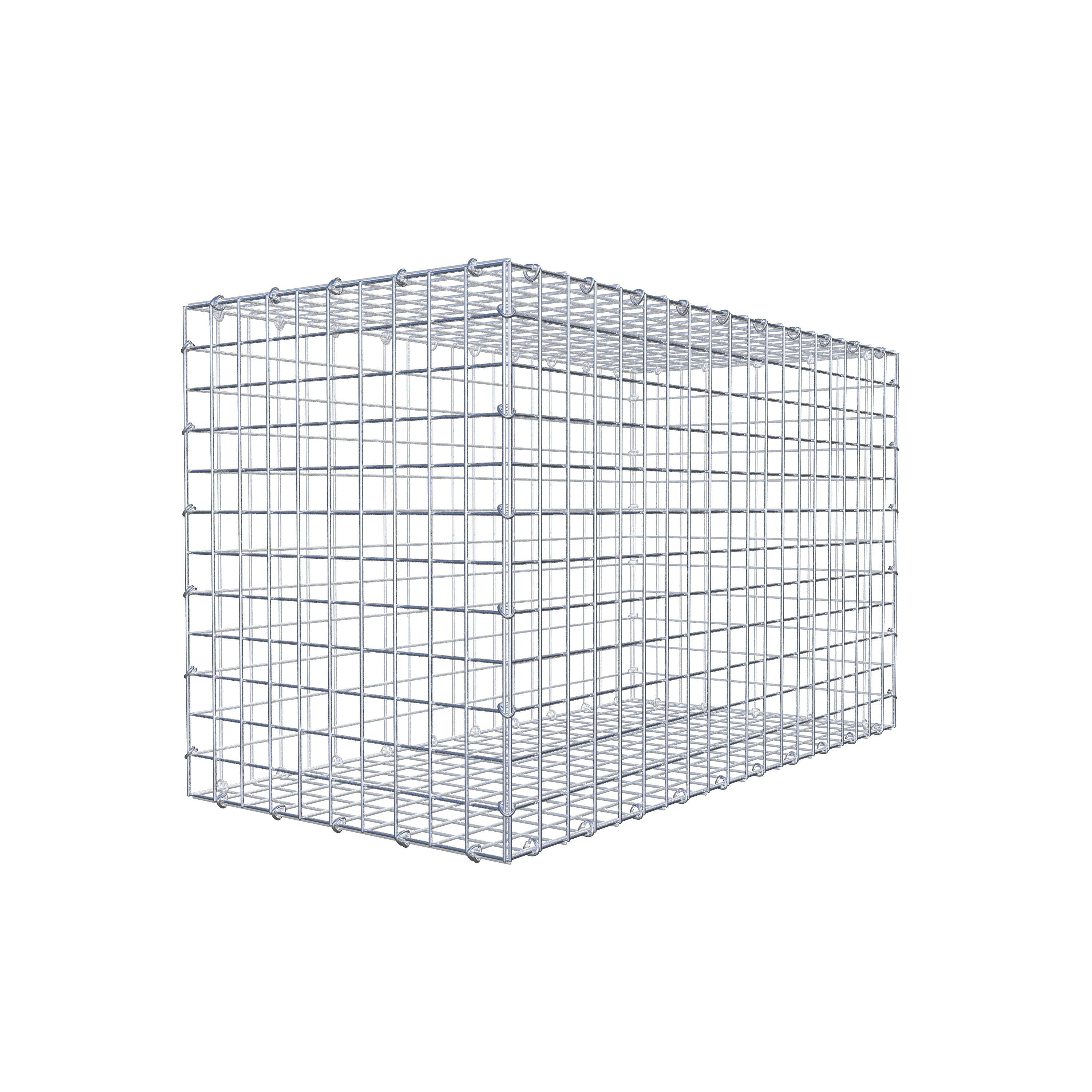 Schanskorf 100 cm x 60 cm x 50 cm (L x H x D), maaswijdte 5 cm x 5 cm, C-ring