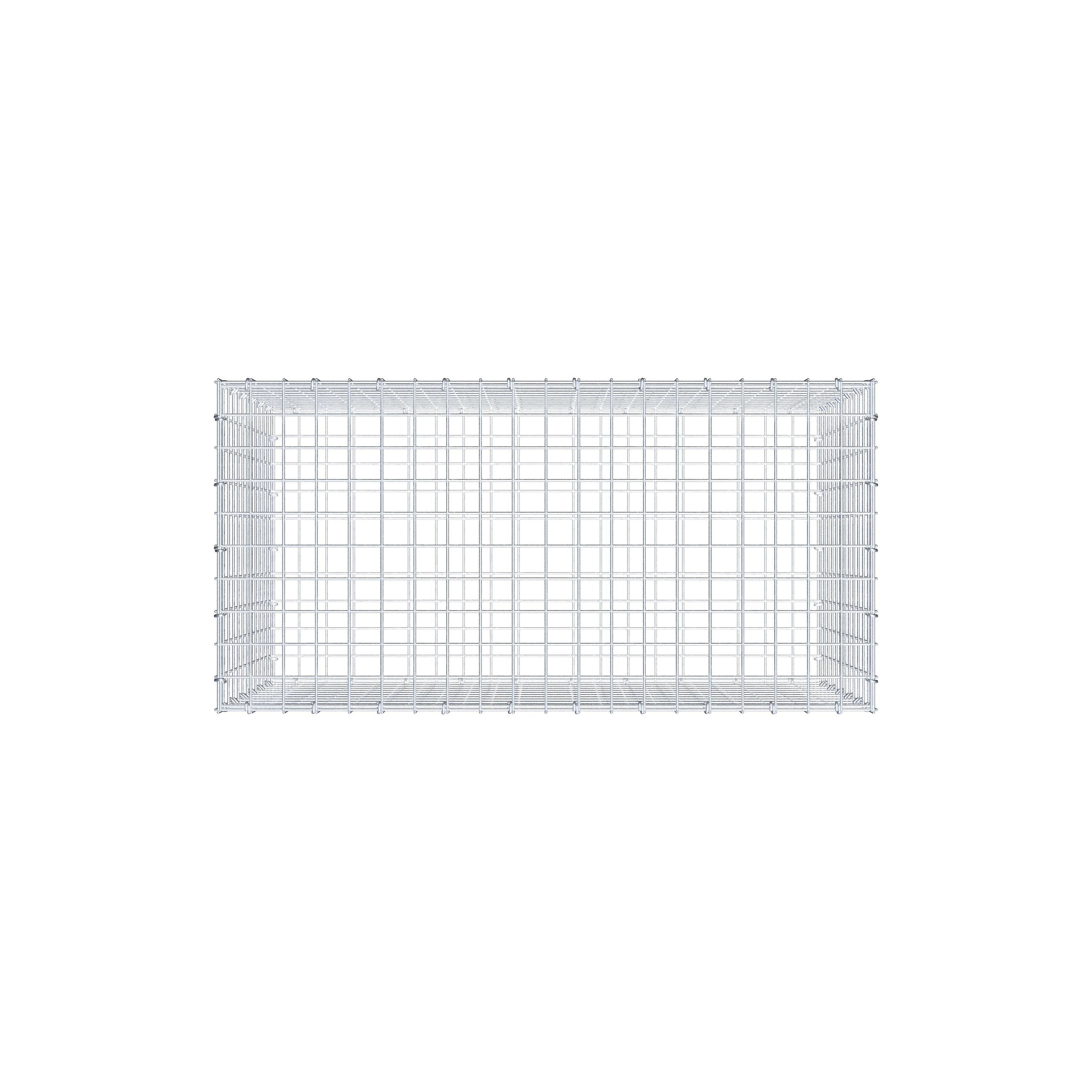 Schanskorf 100 cm x 60 cm x 50 cm (L x H x D), maaswijdte 5 cm x 5 cm, C-ring