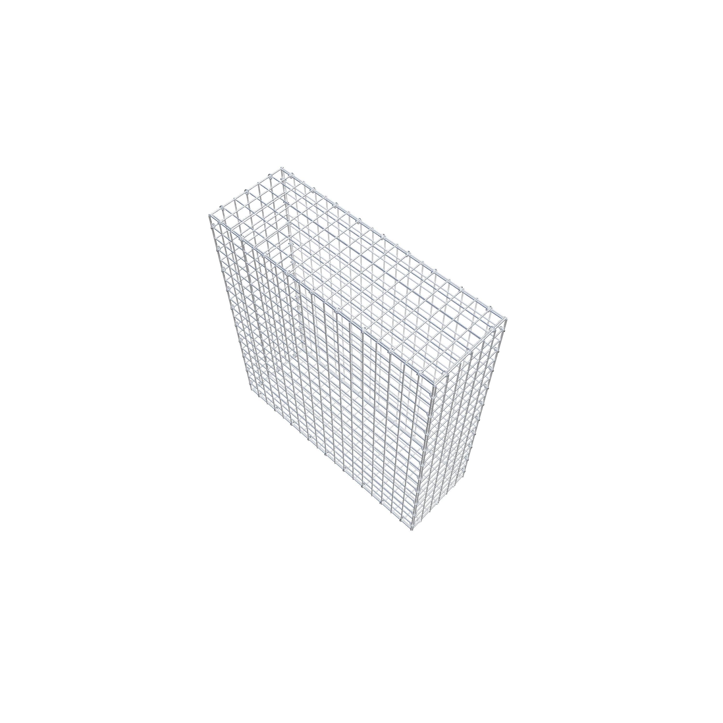 Gabione 100 cm x 90 cm x 30 cm (L x H x T), Maschenweite 5 cm x 5 cm, C-Ring