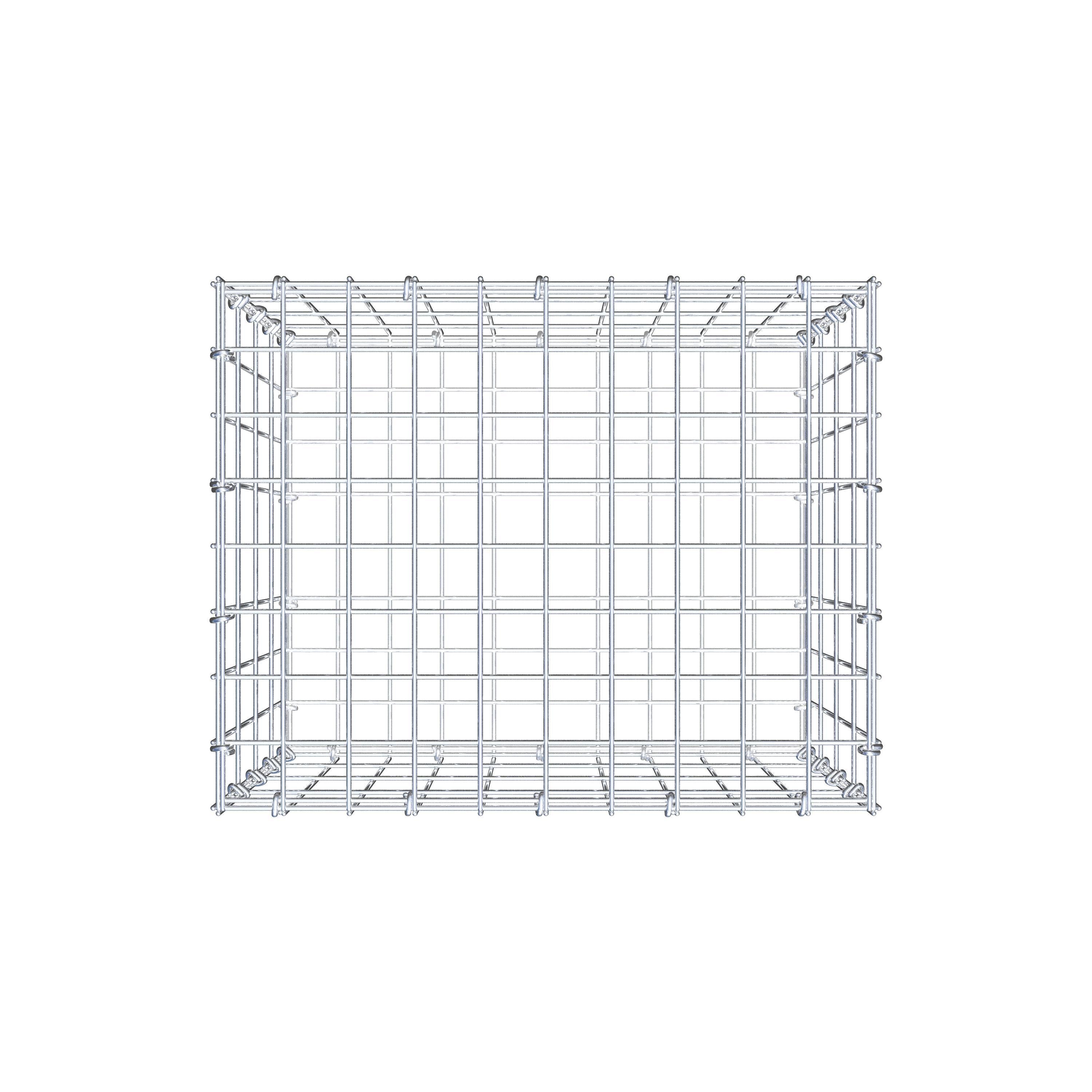 Gabione 50 cm x 40 cm x 40 cm (L x H x T), Maschenweite 5 cm x 10 cm, C-Ring