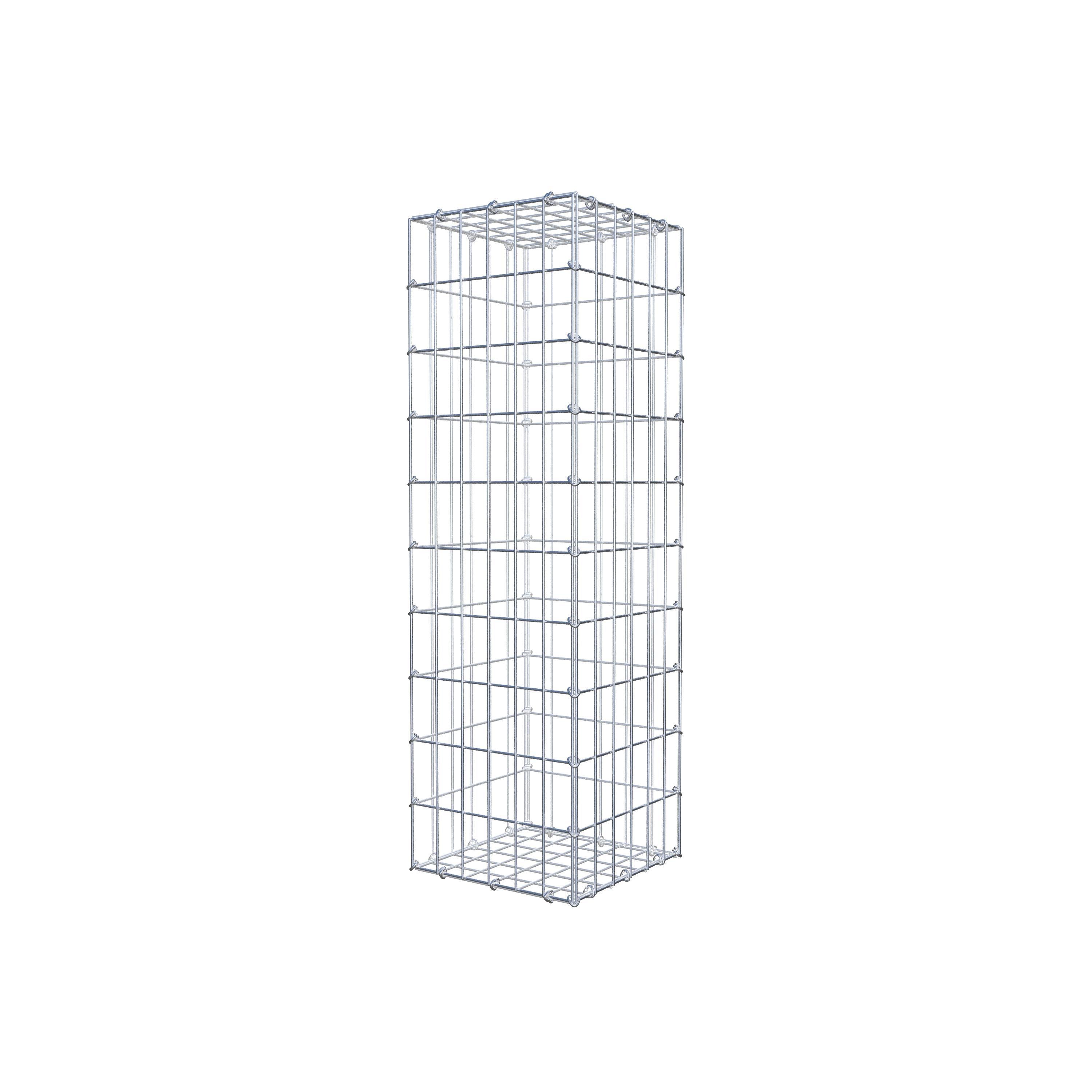 Gabion 100 cm x 30 cm x 30 cm (L x H x D), maskstorlek 5 cm x 10 cm, C-ring