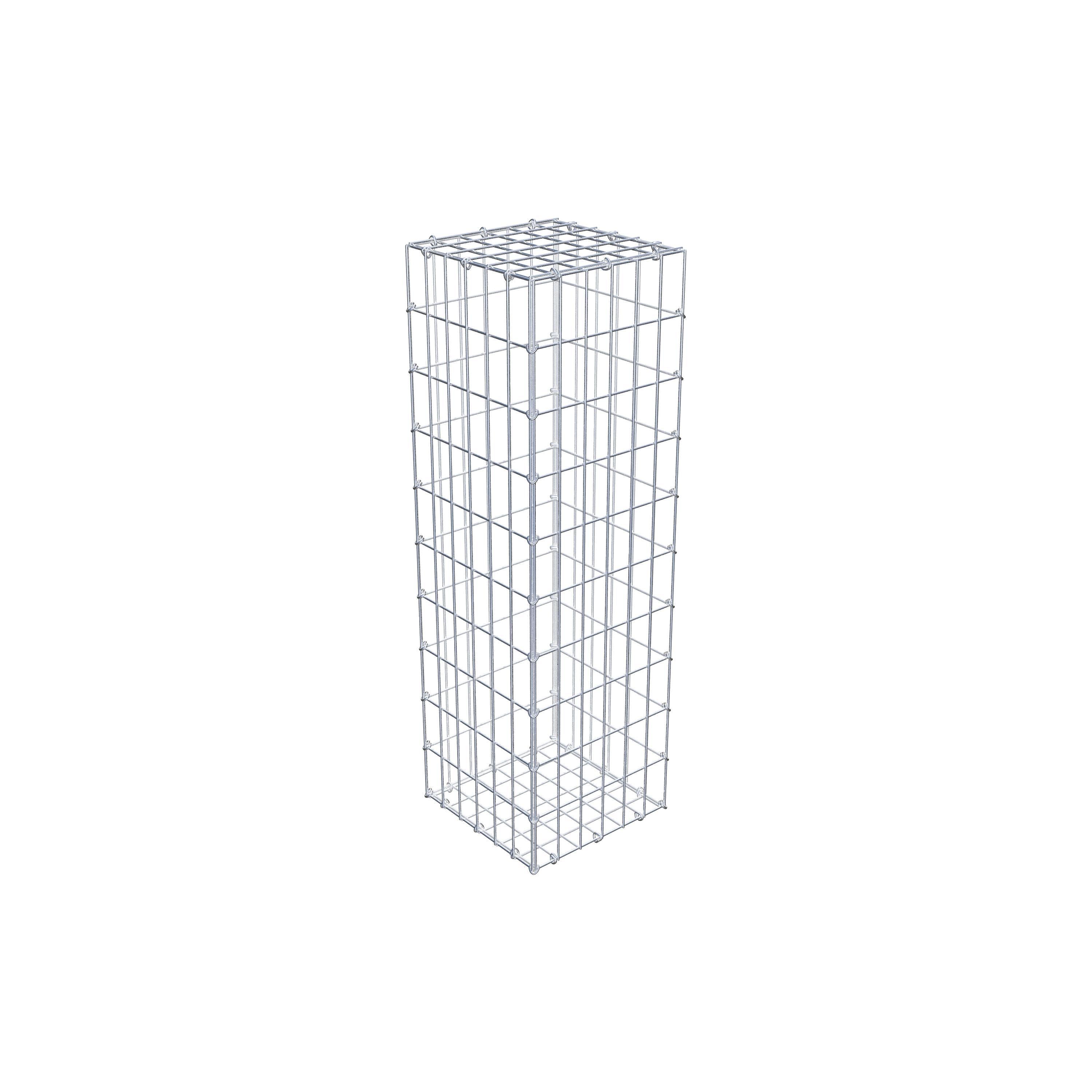 Gabion 100 cm x 30 cm x 30 cm (L x H x D), maskstorlek 5 cm x 10 cm, C-ring
