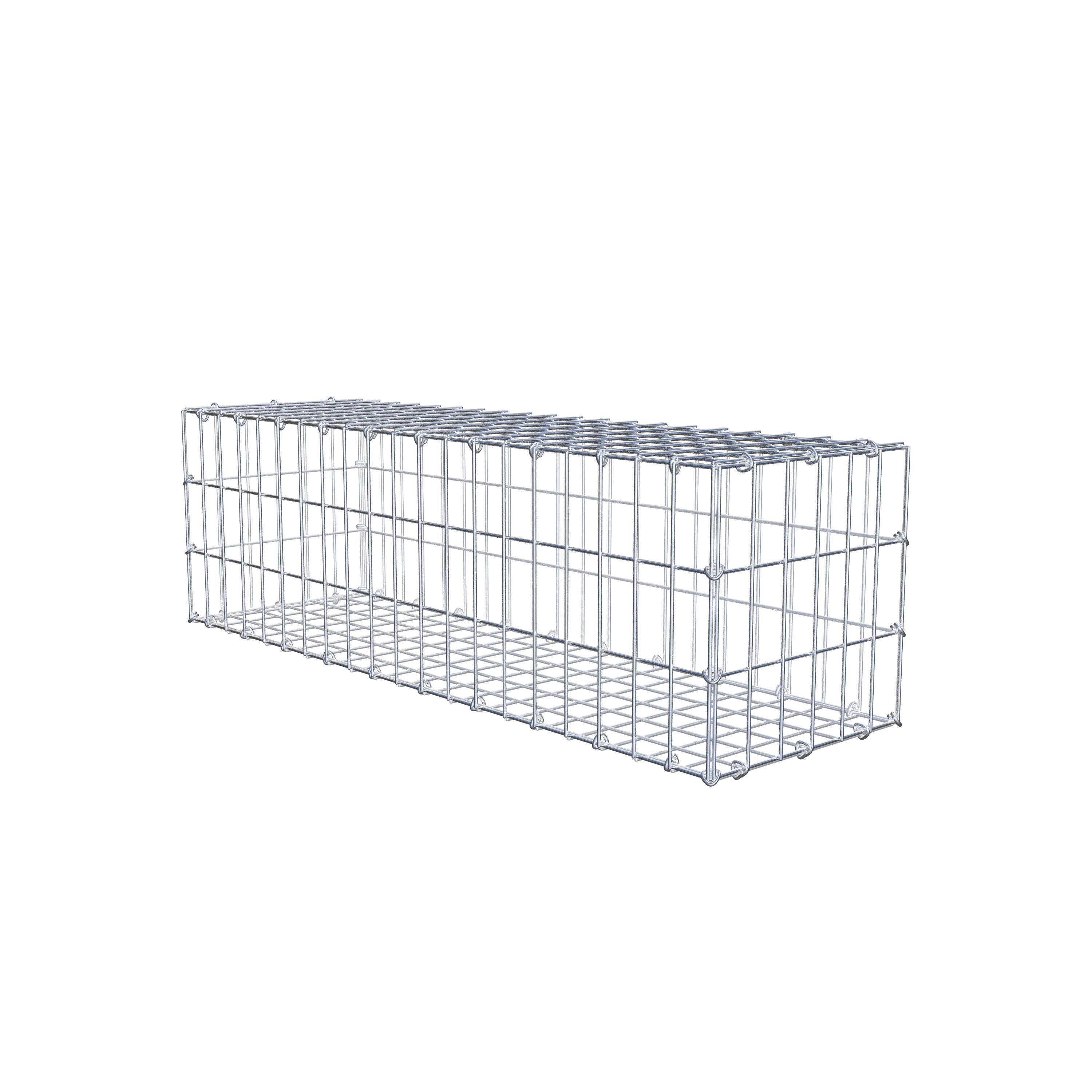 Gabion 100 cm x 30 cm x 30 cm (L x H x D), maskstorlek 5 cm x 10 cm, C-ring