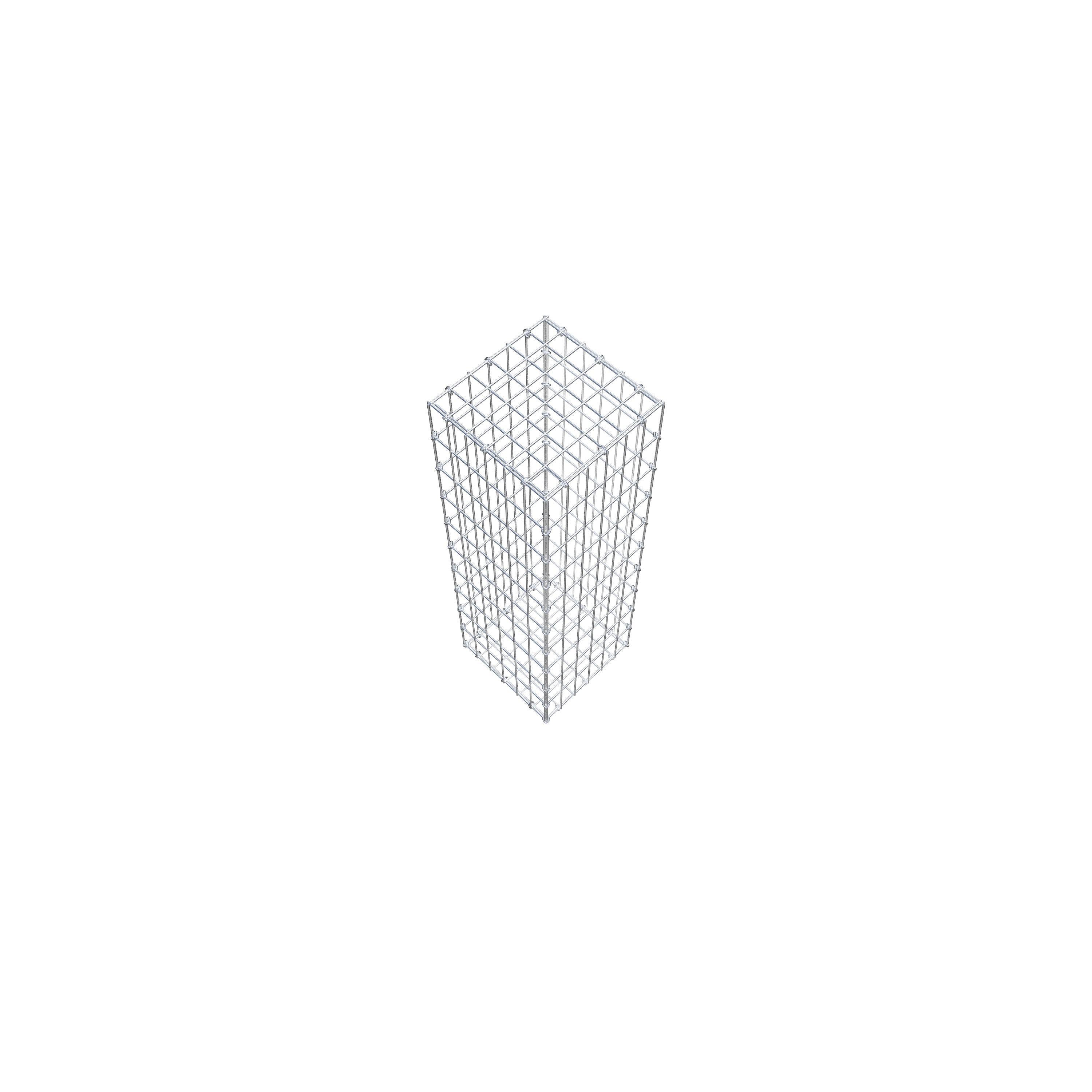 Gabion 100 cm x 30 cm x 30 cm (L x H x D), maskstorlek 5 cm x 10 cm, C-ring